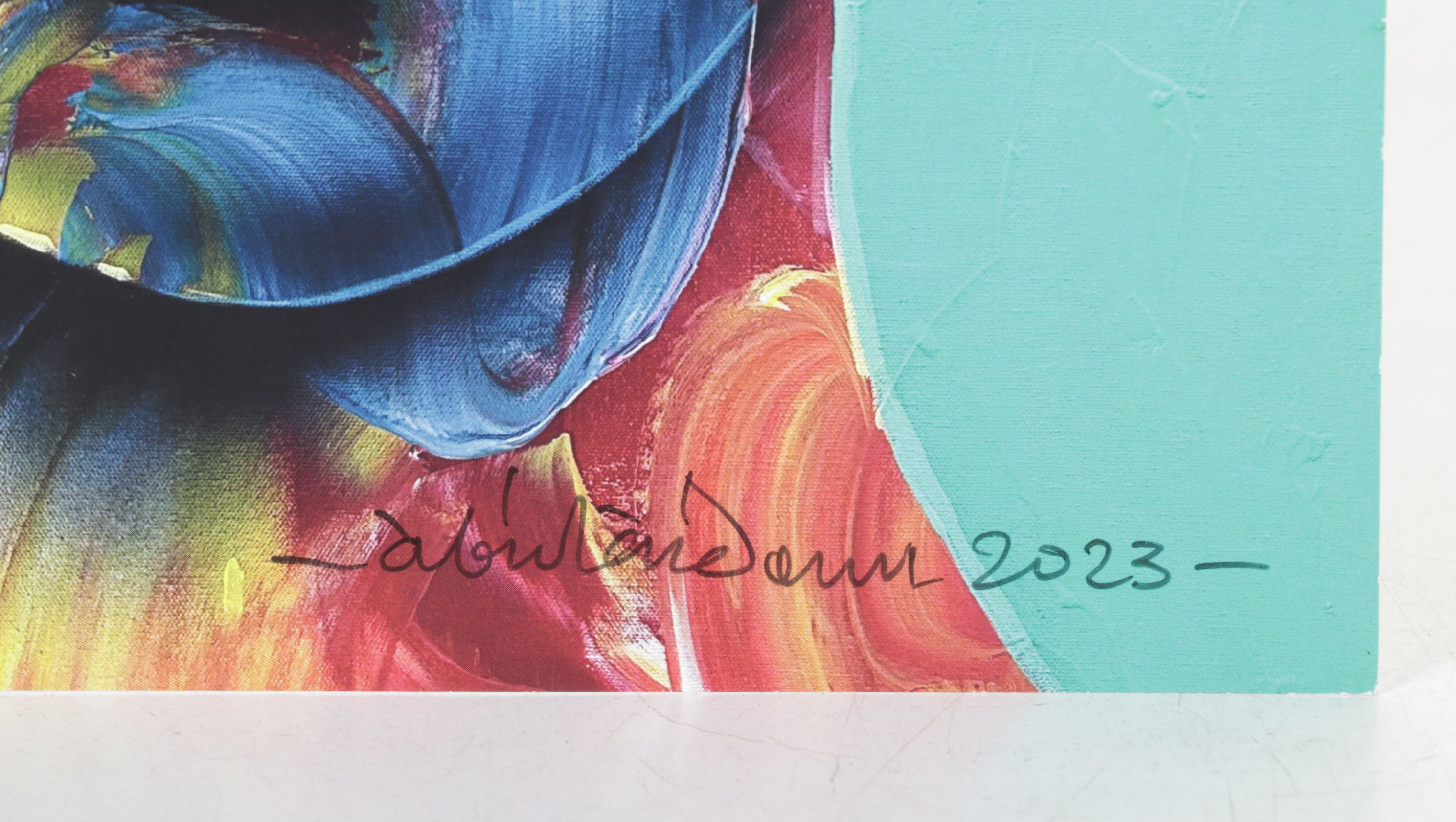 Abiola Idowu Offset Lithograph Reproduction of "Risen", 2023