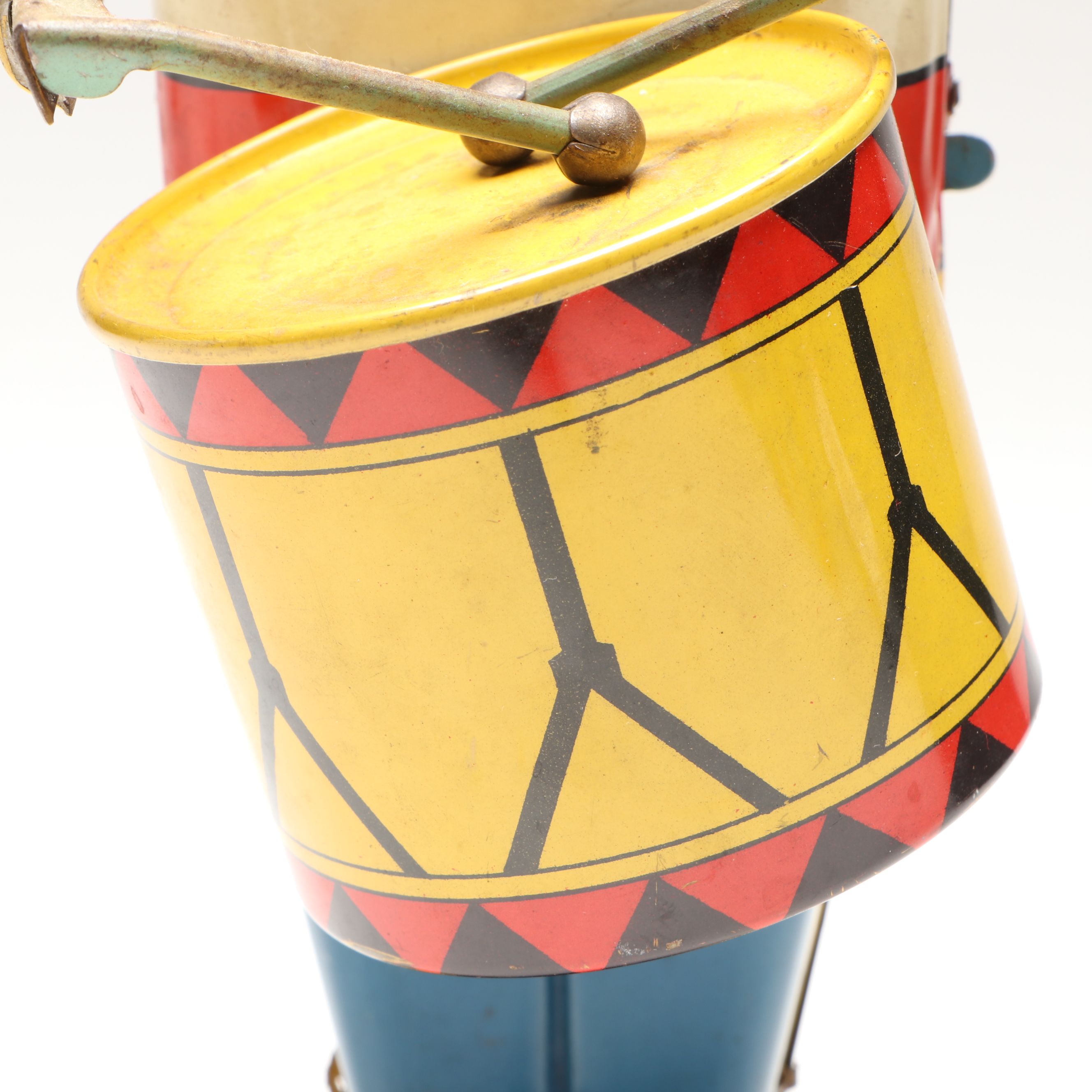 Wolverine No. 27 Drum Major Tin Litho Wind-Up Toy, Mid-20th C.