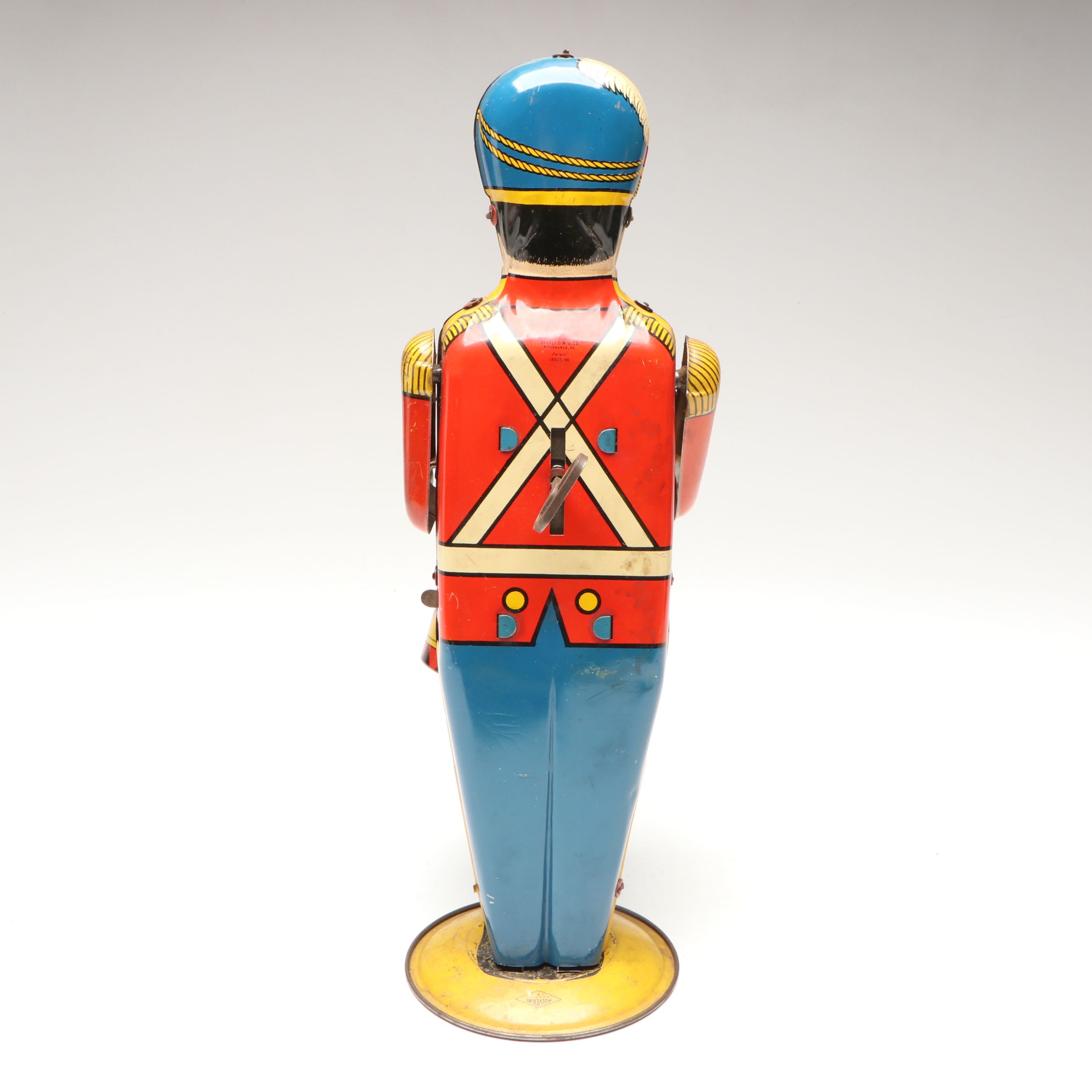 Wolverine No. 27 Drum Major Tin Litho Wind-Up Toy, Mid-20th C.