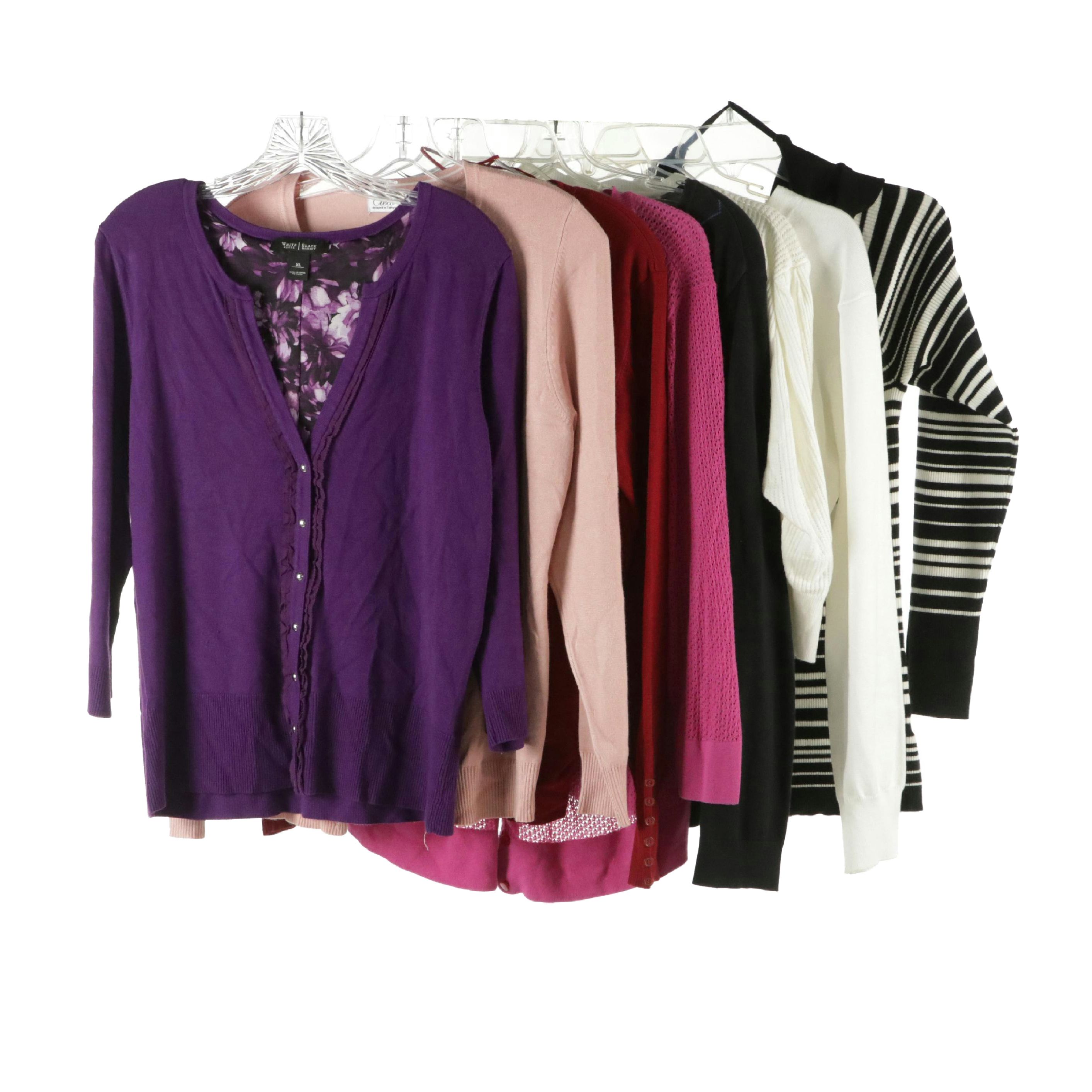 Cardigan & V-Neck Sweaters W/ Off-Shoulder Top from Cielo, Grace Karin & Talbots