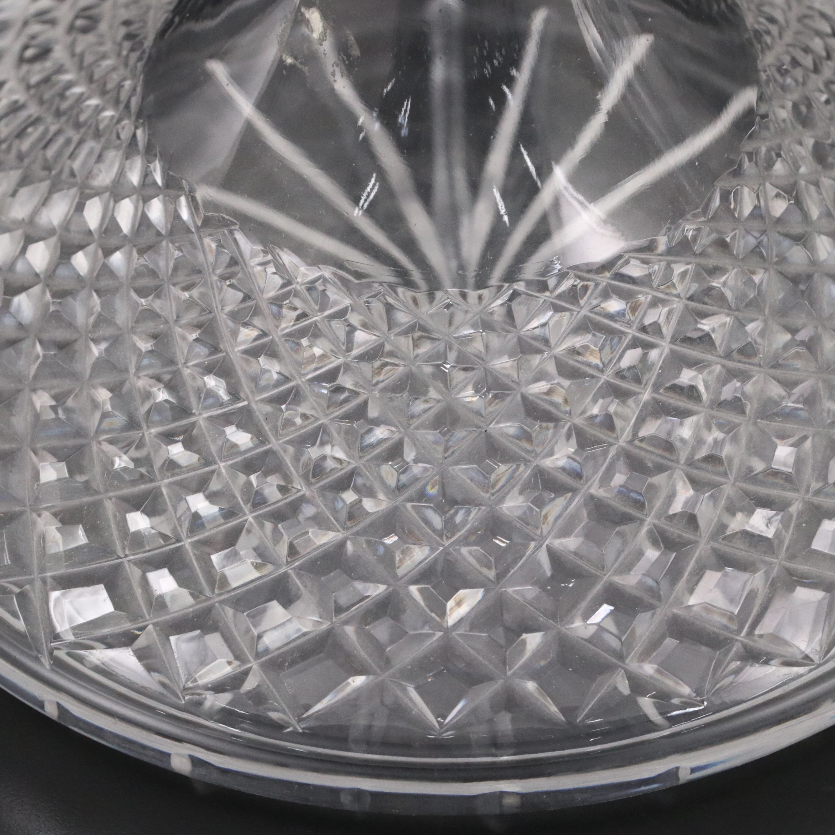 Two Cut Glass Ship's Decanters