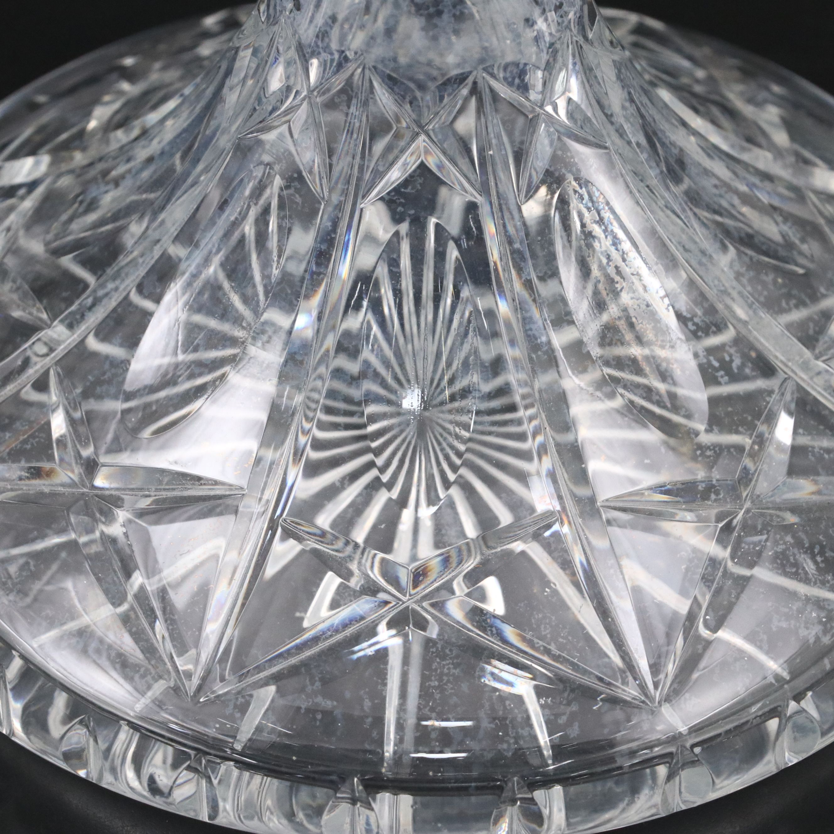 Two Cut Glass Ship's Decanters