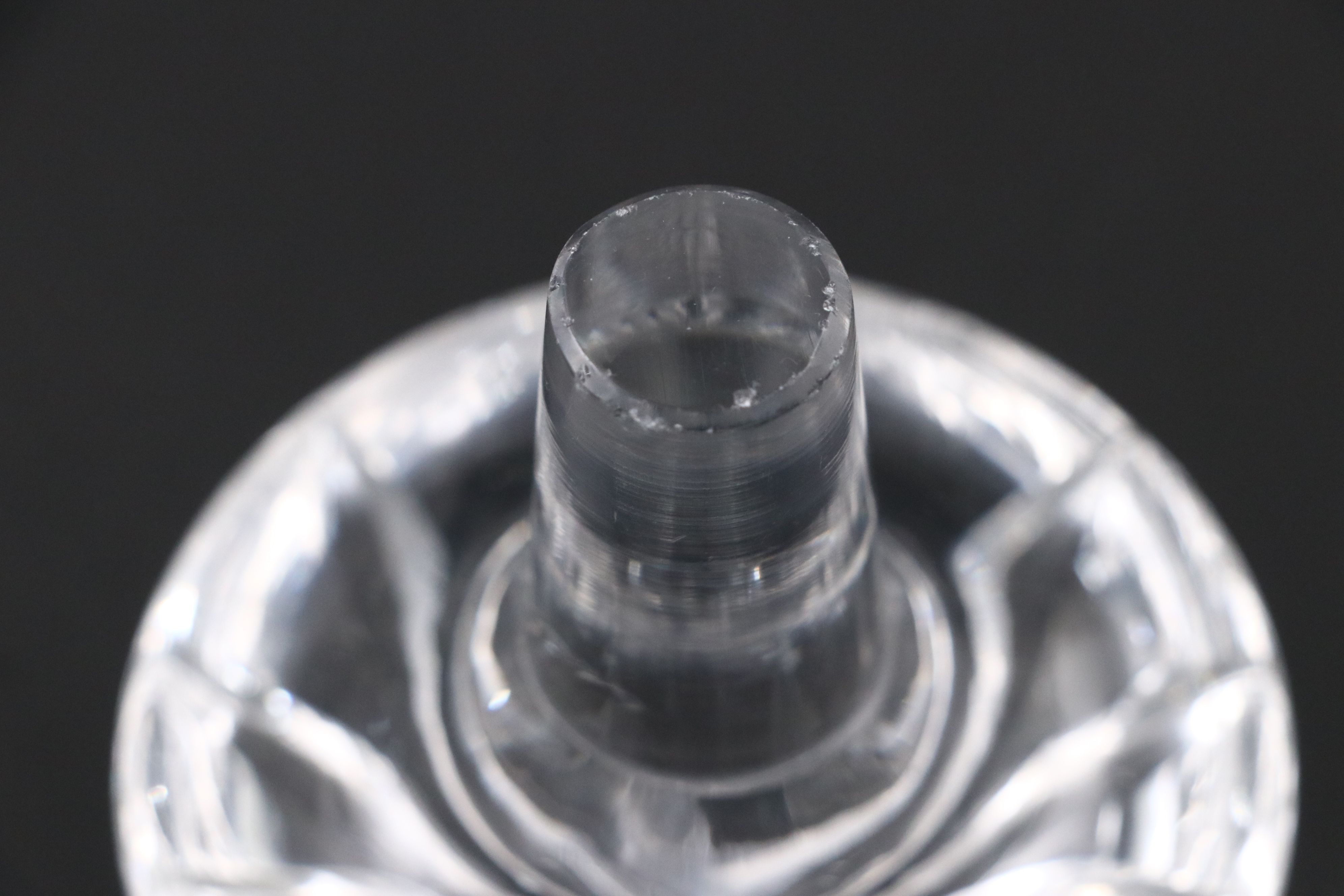 Two Cut Glass Ship's Decanters