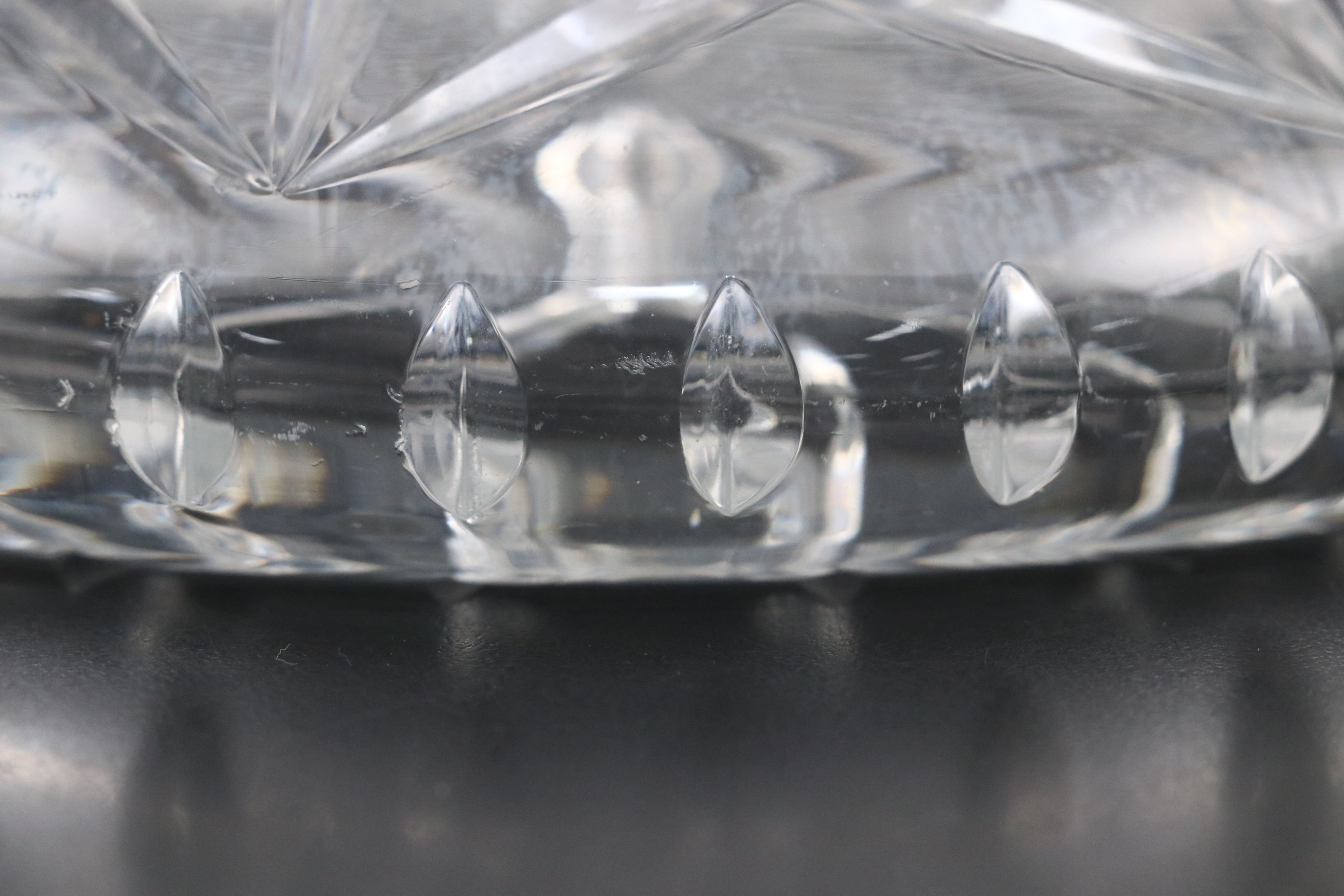 Two Cut Glass Ship's Decanters