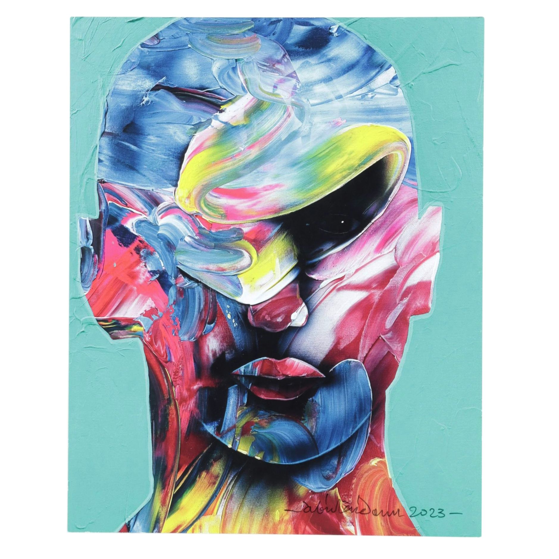 Abiola Idowu Offset Lithograph Reproduction of "Risen", 2023