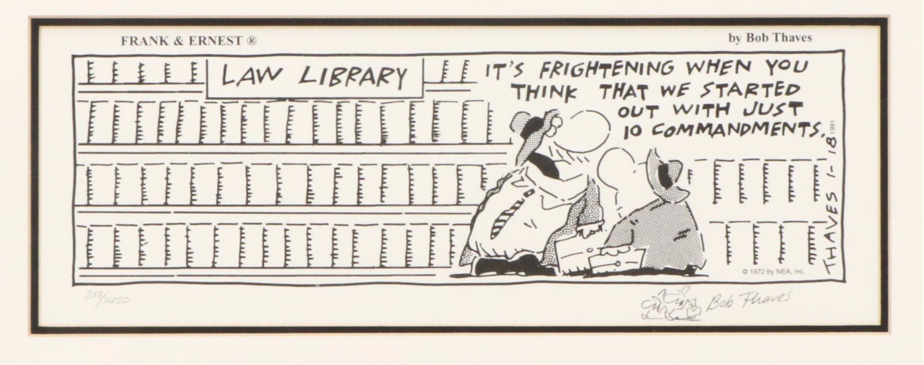 Bob Thaves "Frank & Ernest" and Dik Browne "Hagar the Horrible" Comic Prints