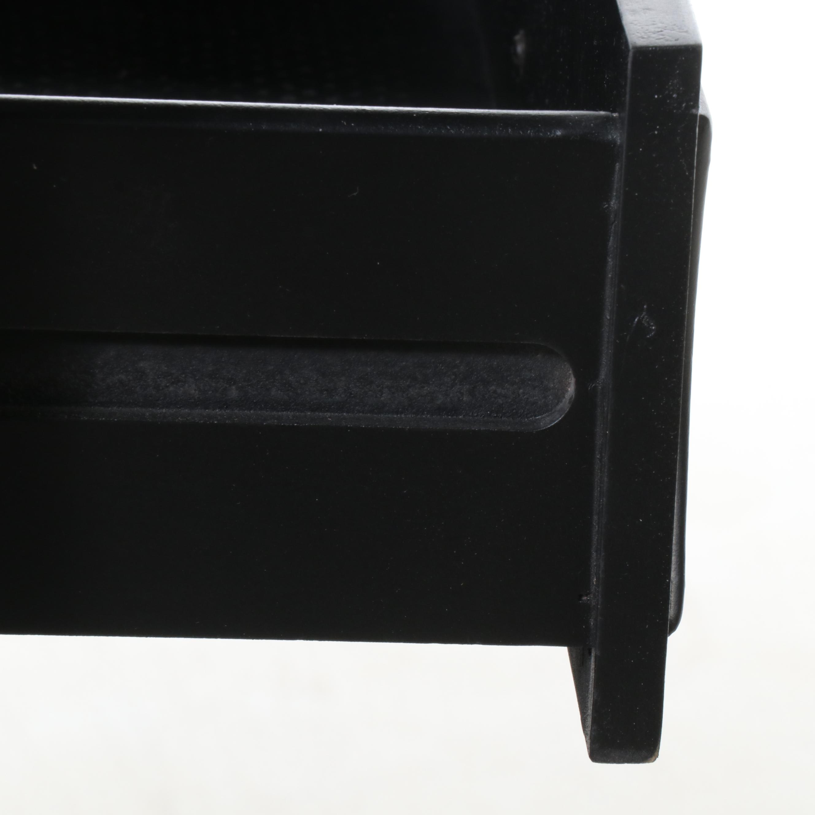 Contemporary Black Painted Console Cabinet