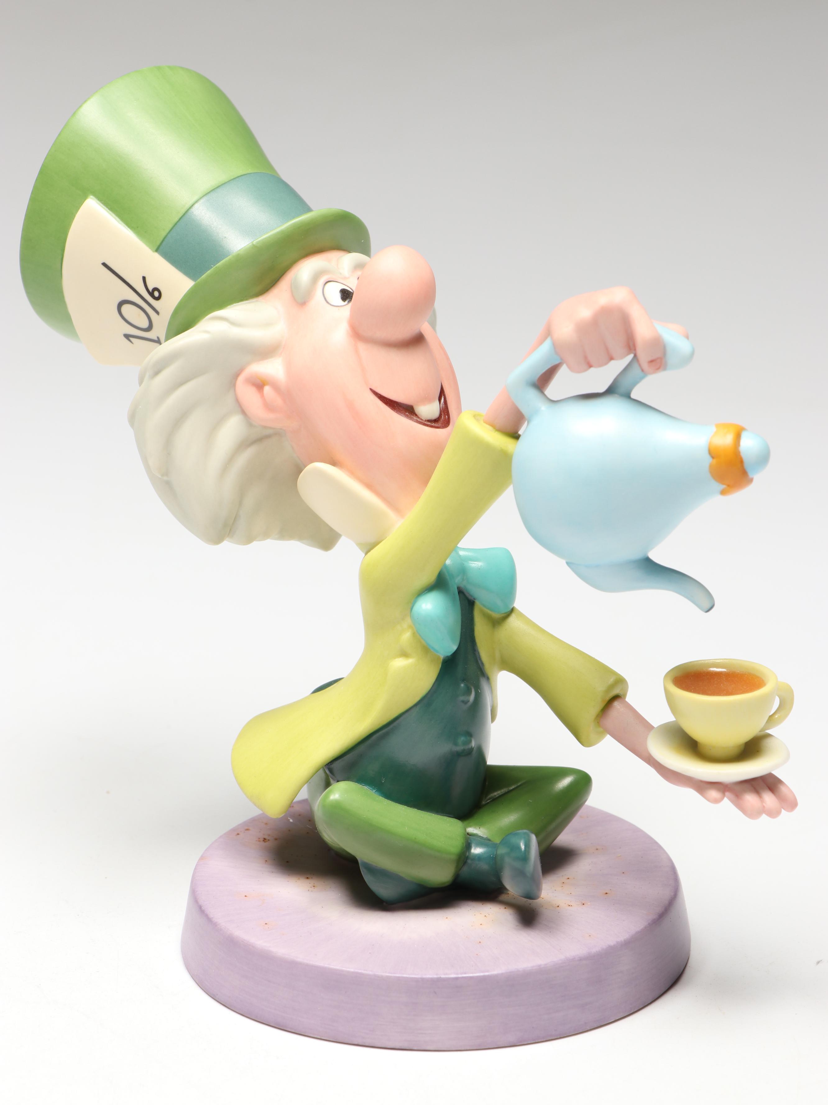 Disney"Topsy-Turvy Tea-Tottler" and "A Mad Whirl" Porcelain Figures, 2000s