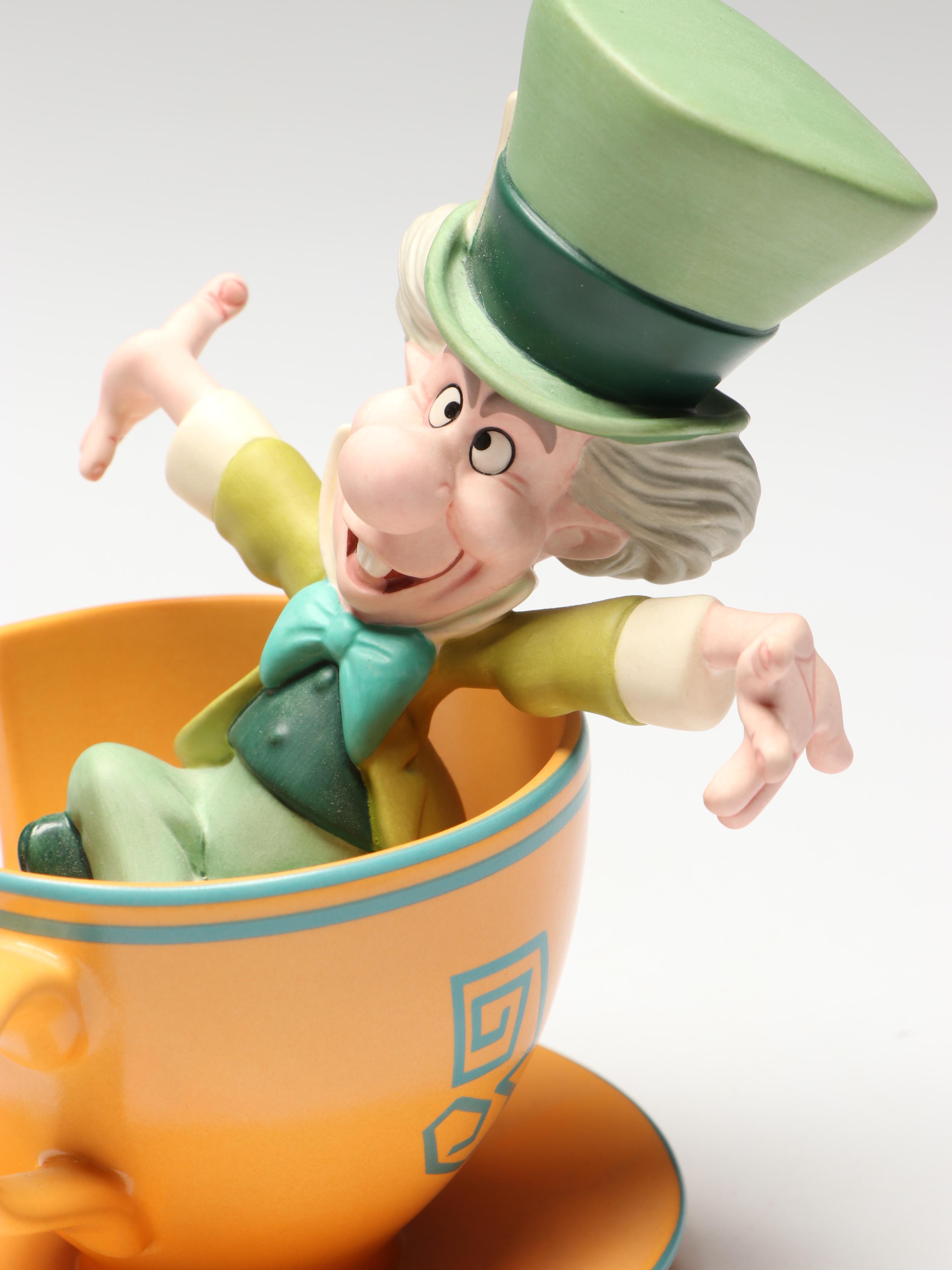 Disney"Topsy-Turvy Tea-Tottler" and "A Mad Whirl" Porcelain Figures, 2000s