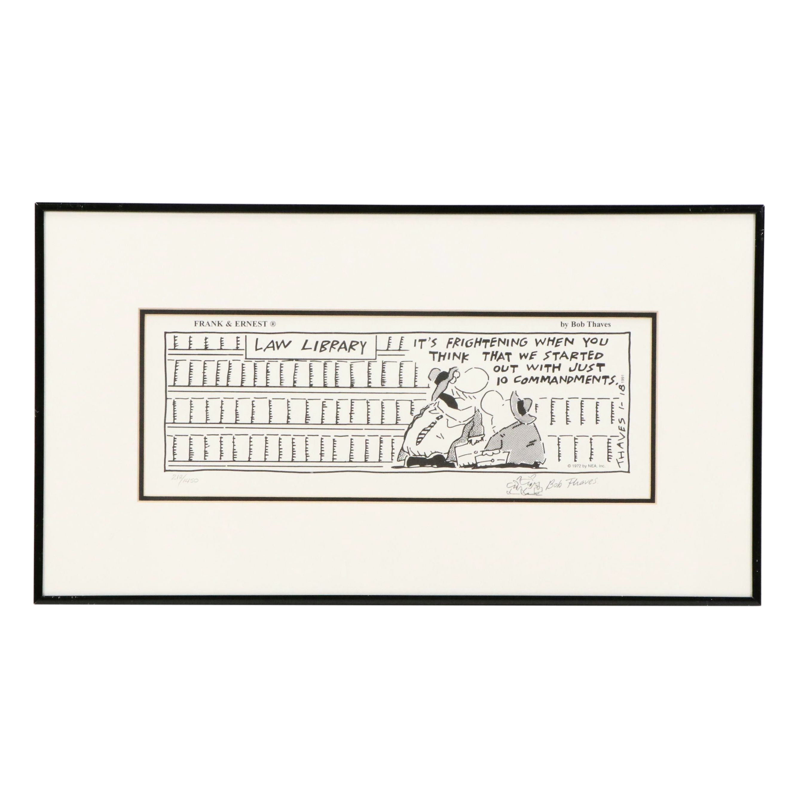 Bob Thaves "Frank & Ernest" and Dik Browne "Hagar the Horrible" Comic Prints