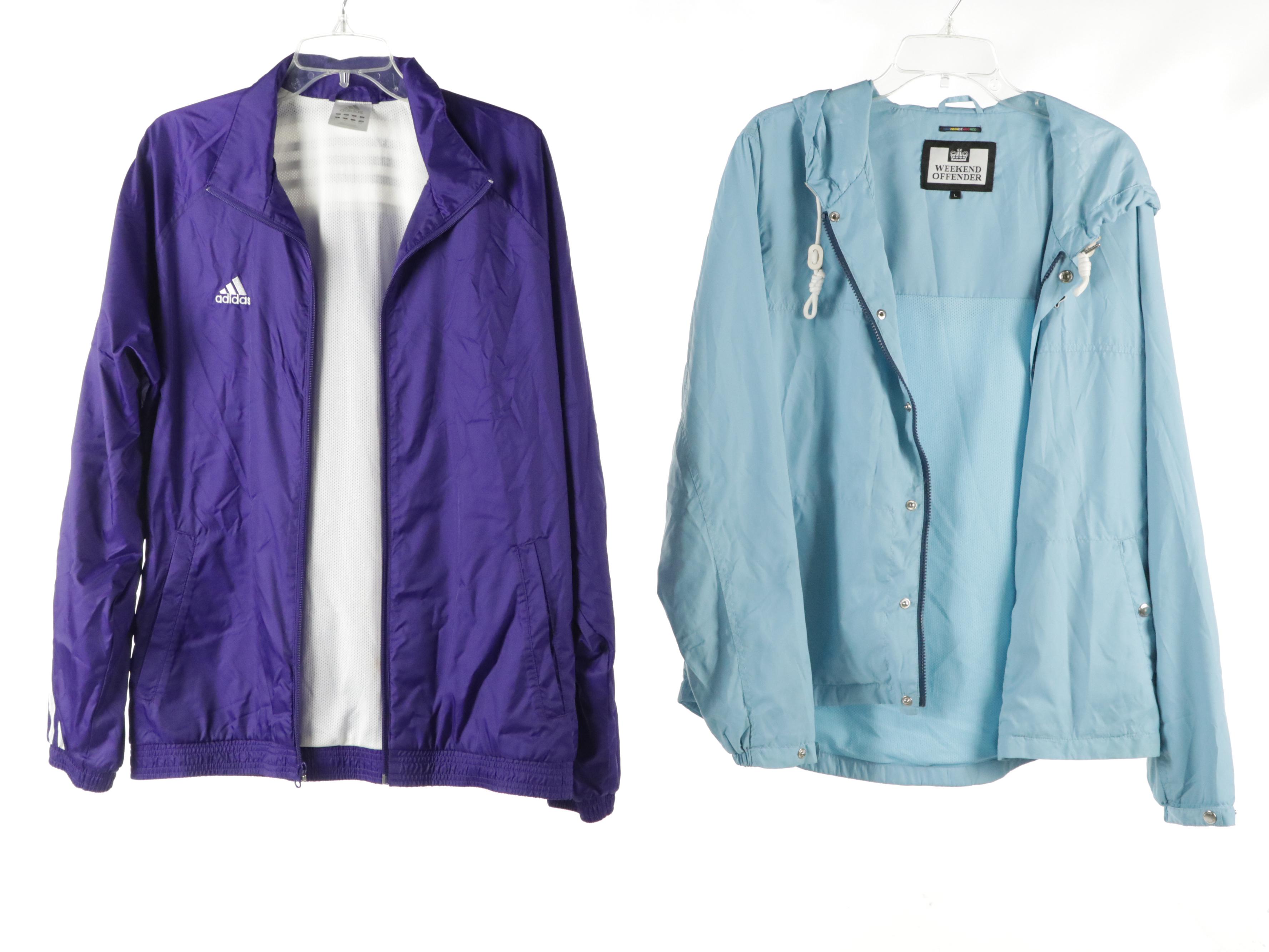 Men's Jachs Sport Coat with Adidas, Weekend Offender, and Spotlight Windbreakers