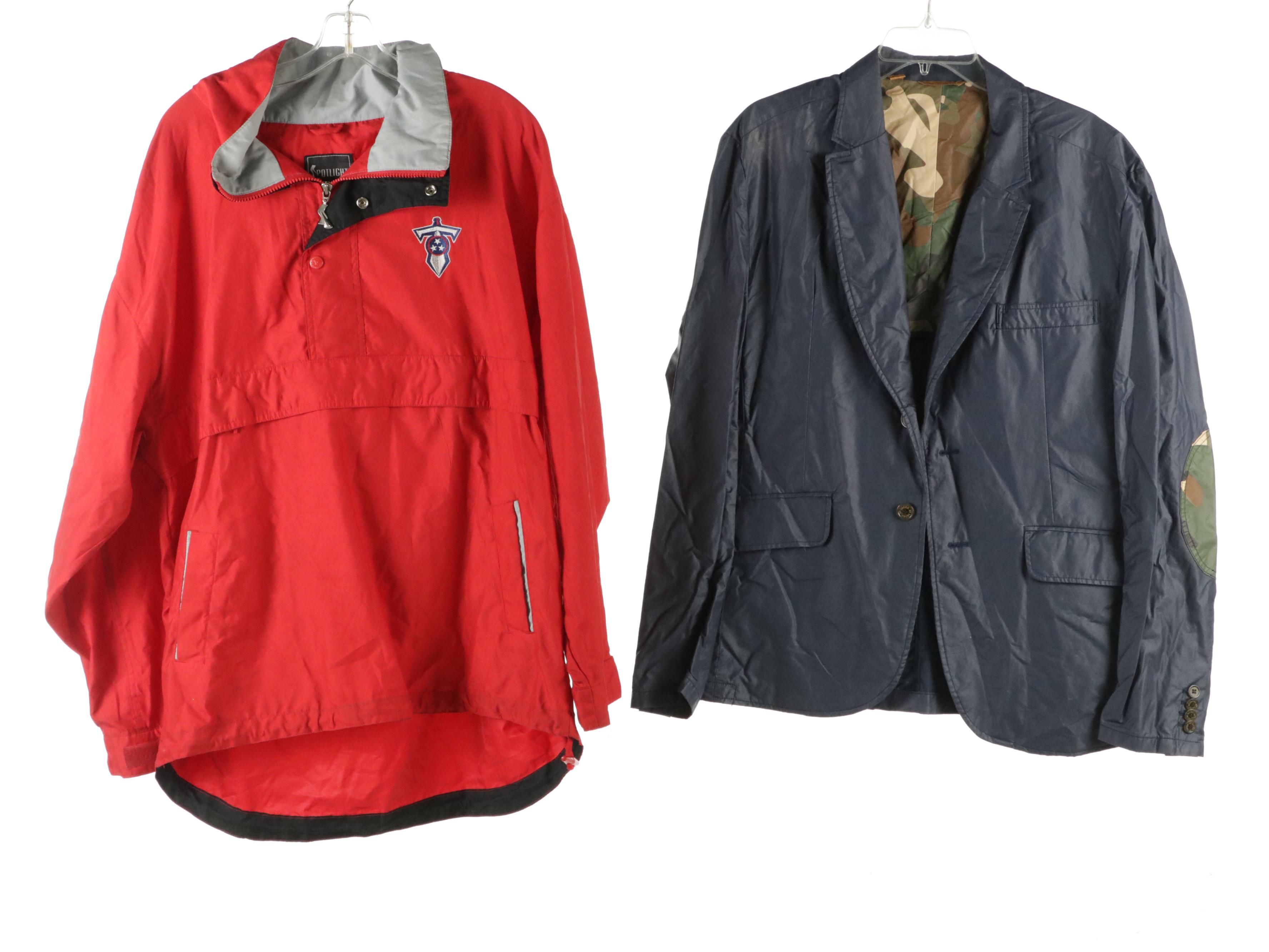 Men's Jachs Sport Coat with Adidas, Weekend Offender, and Spotlight Windbreakers