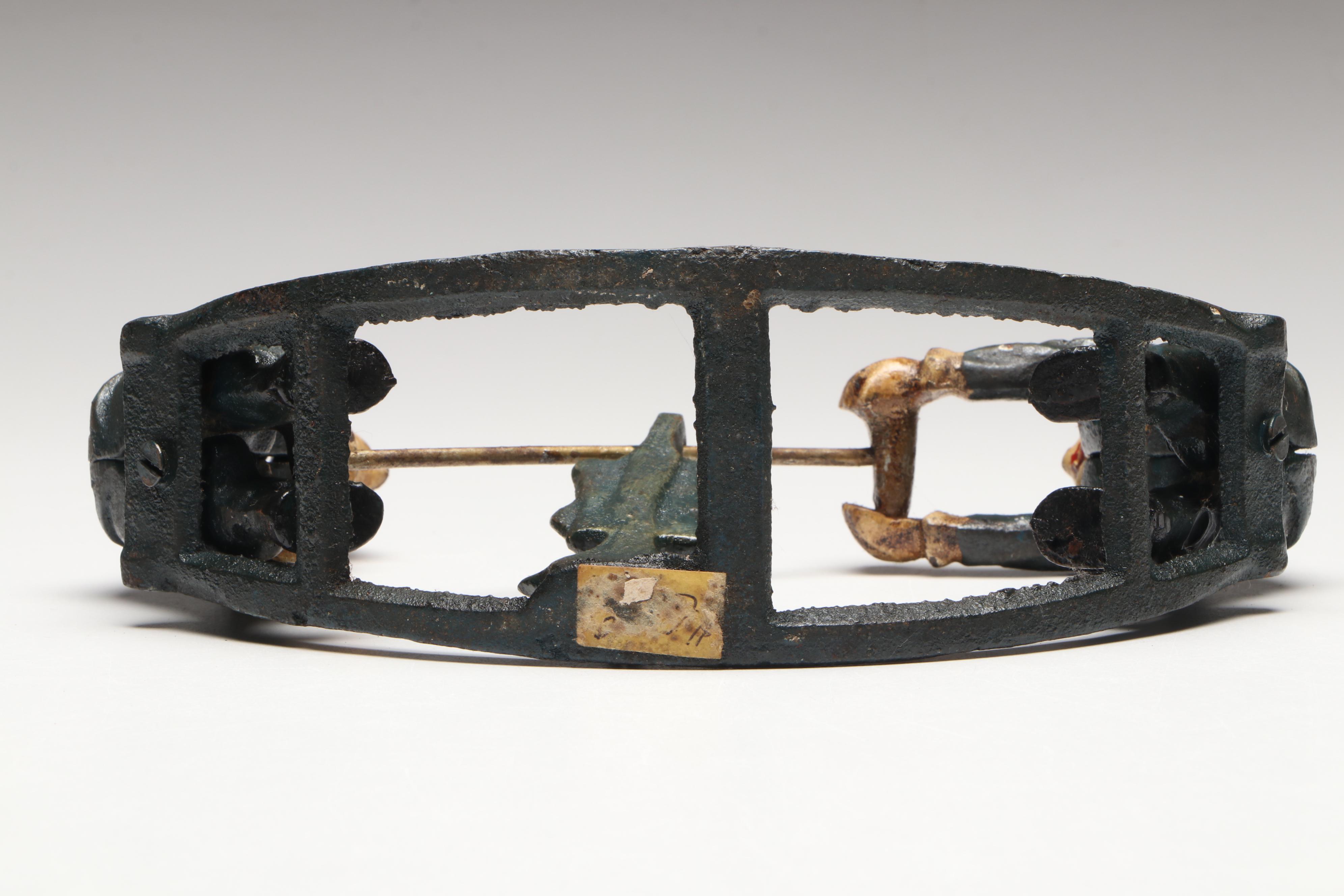 Polychrome Cast Iron Clown Teeter-Totter