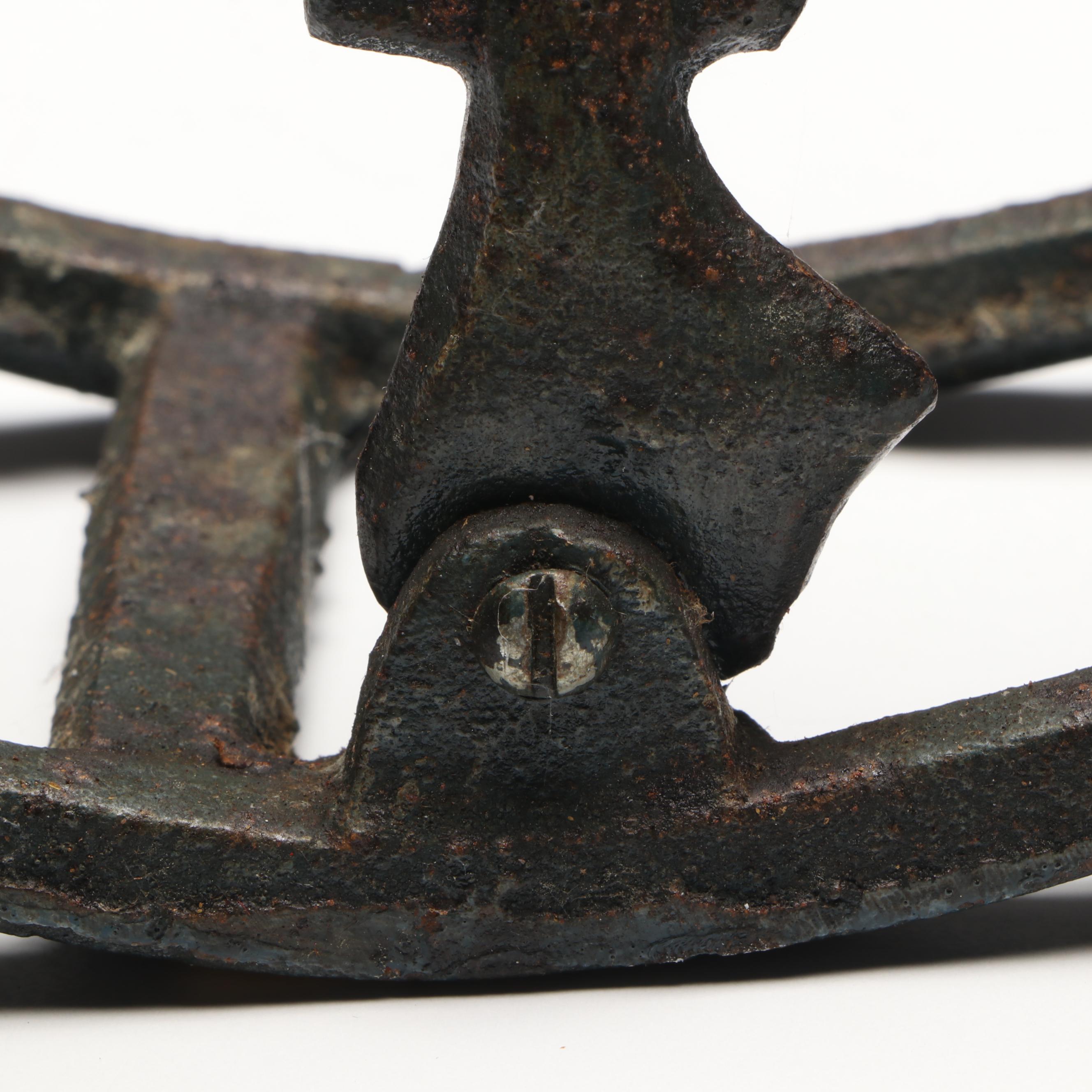 Polychrome Cast Iron Clown Teeter-Totter