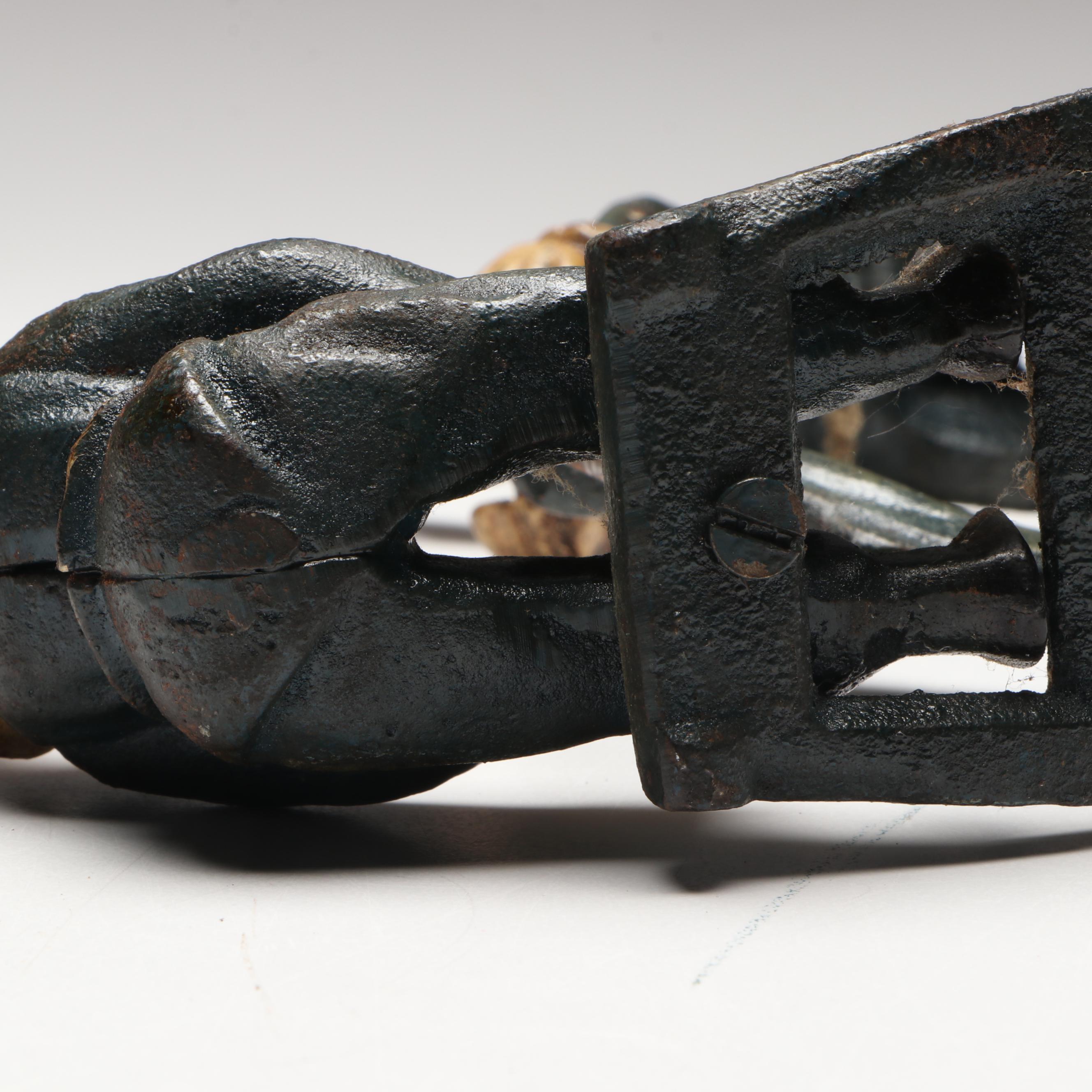 Polychrome Cast Iron Clown Teeter-Totter