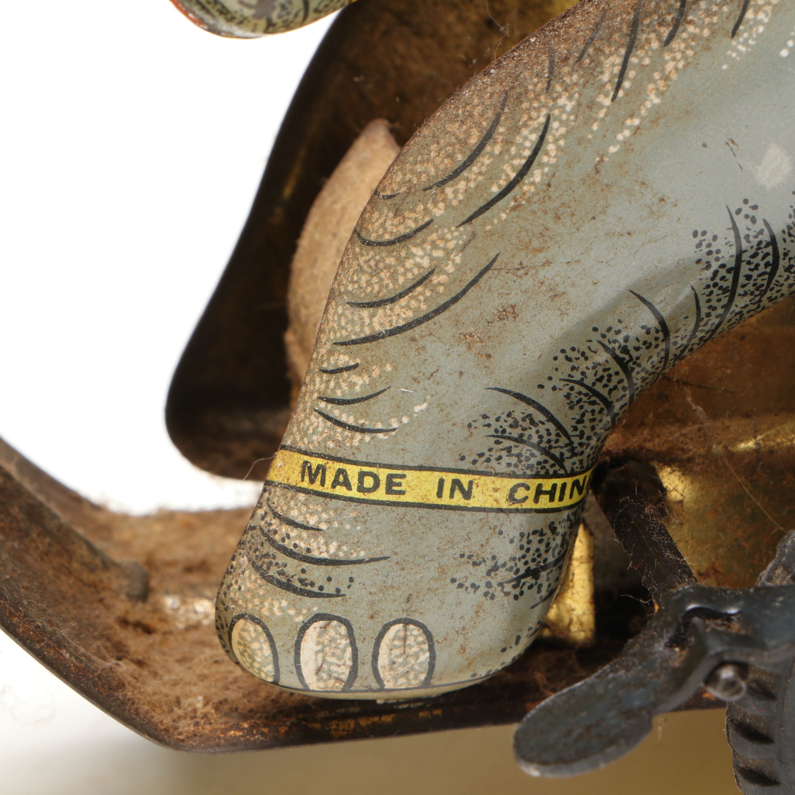 Blic Elephant Riding Tricycle Tin Litho Wind-Up Toy, Late 20th Century