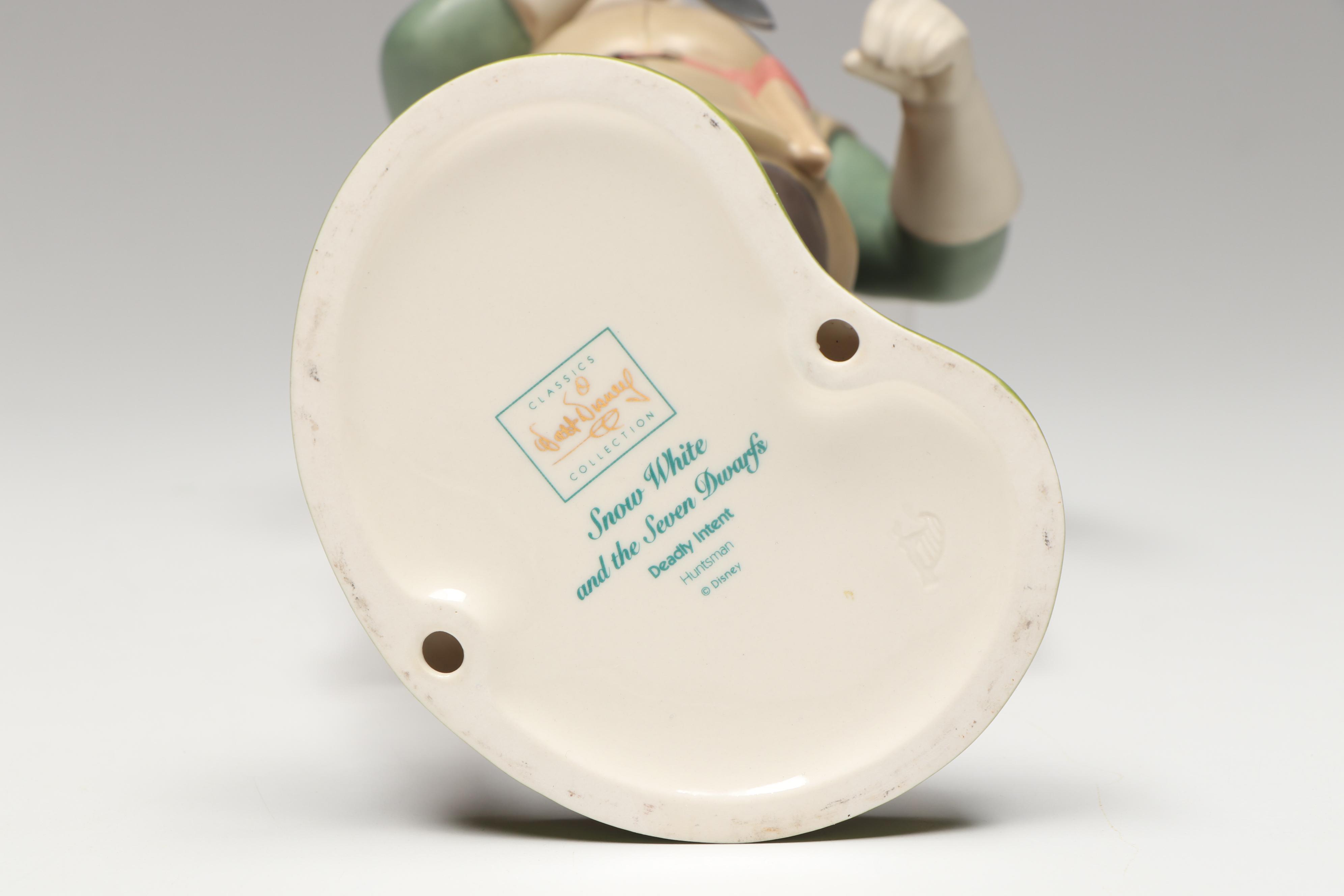 Disney Snow White "Deadly Intent" and "Ticklish Turtle" Porcelain Figurines