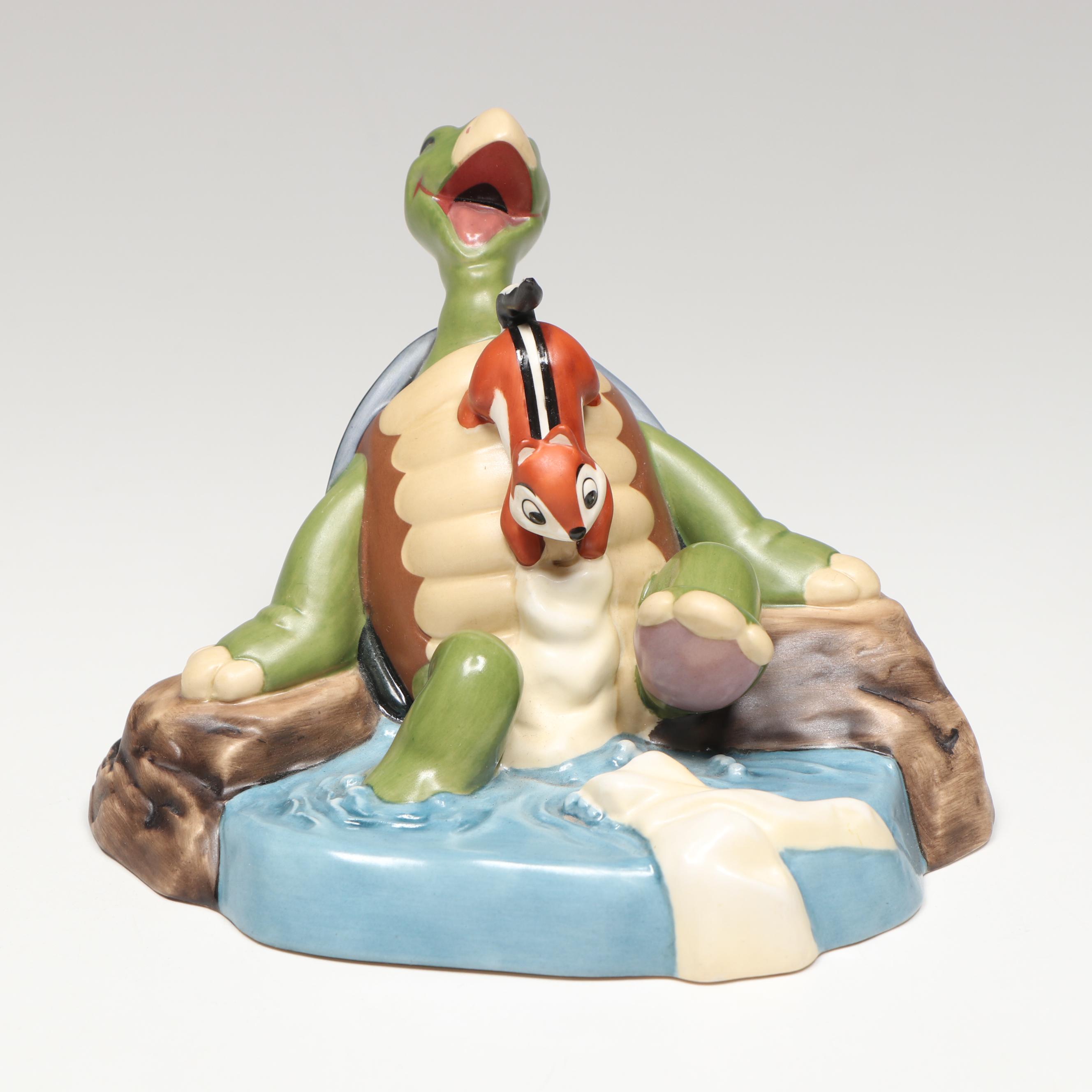 Disney Snow White "Deadly Intent" and "Ticklish Turtle" Porcelain Figurines