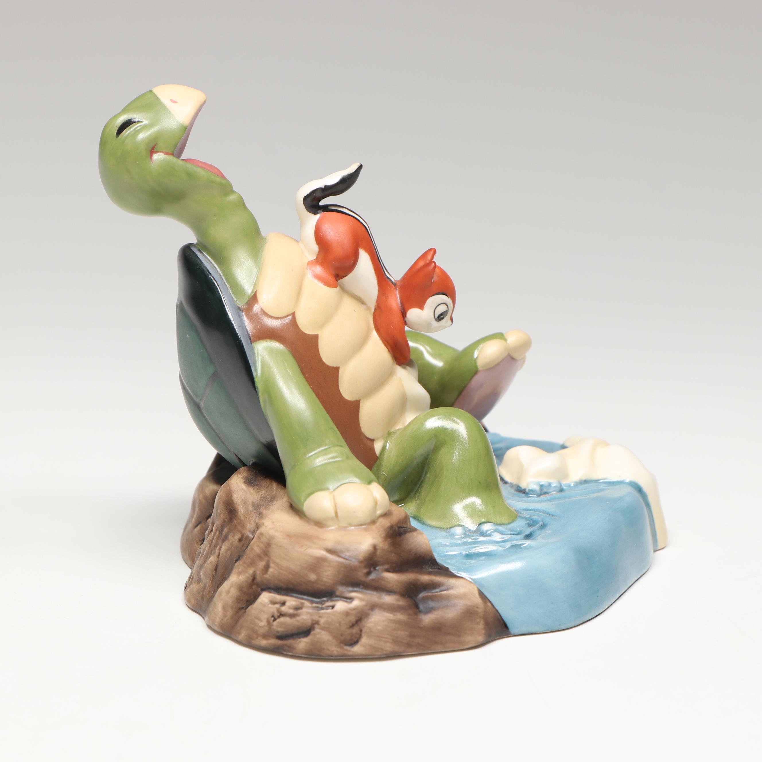 Disney Snow White "Deadly Intent" and "Ticklish Turtle" Porcelain Figurines