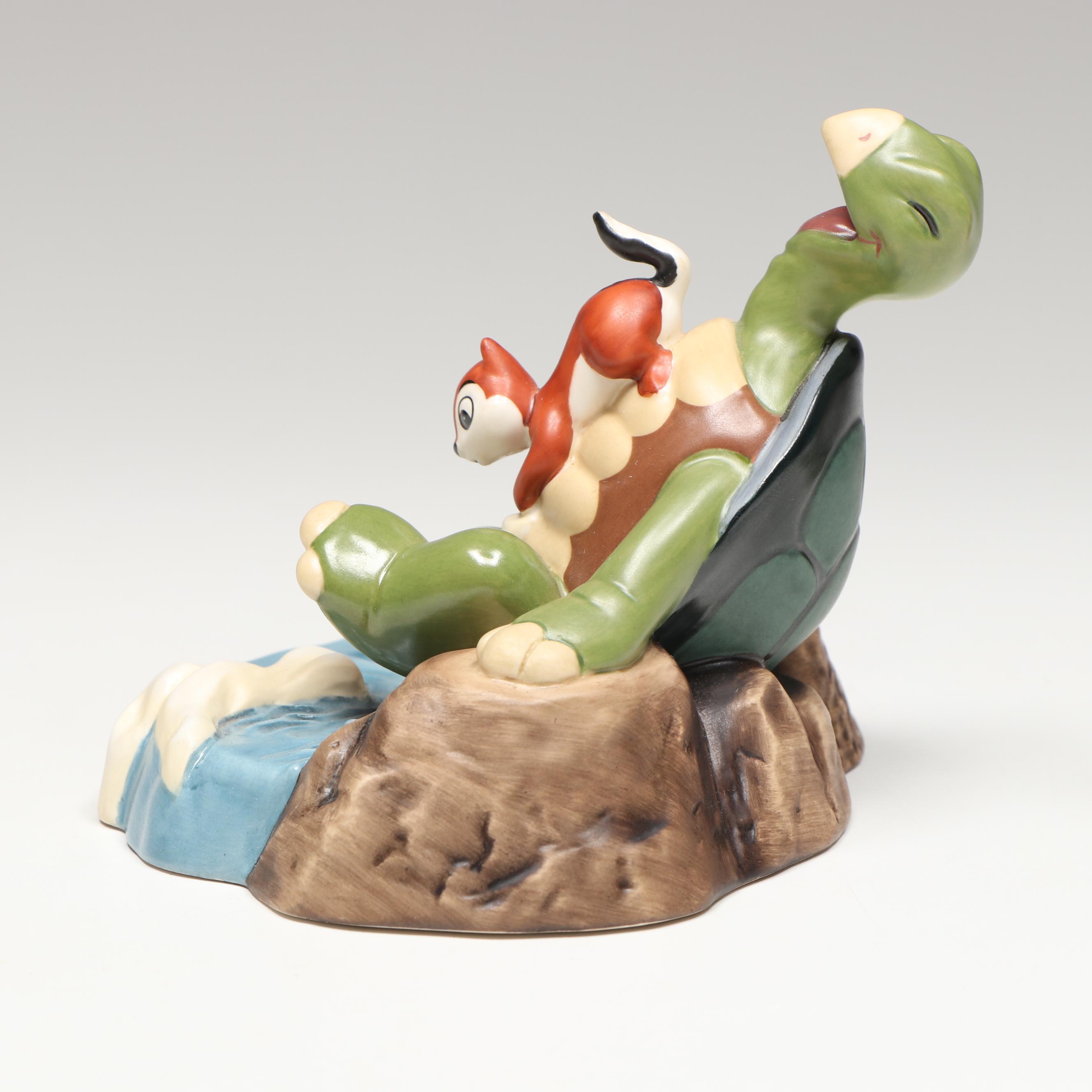 Disney Snow White "Deadly Intent" and "Ticklish Turtle" Porcelain Figurines