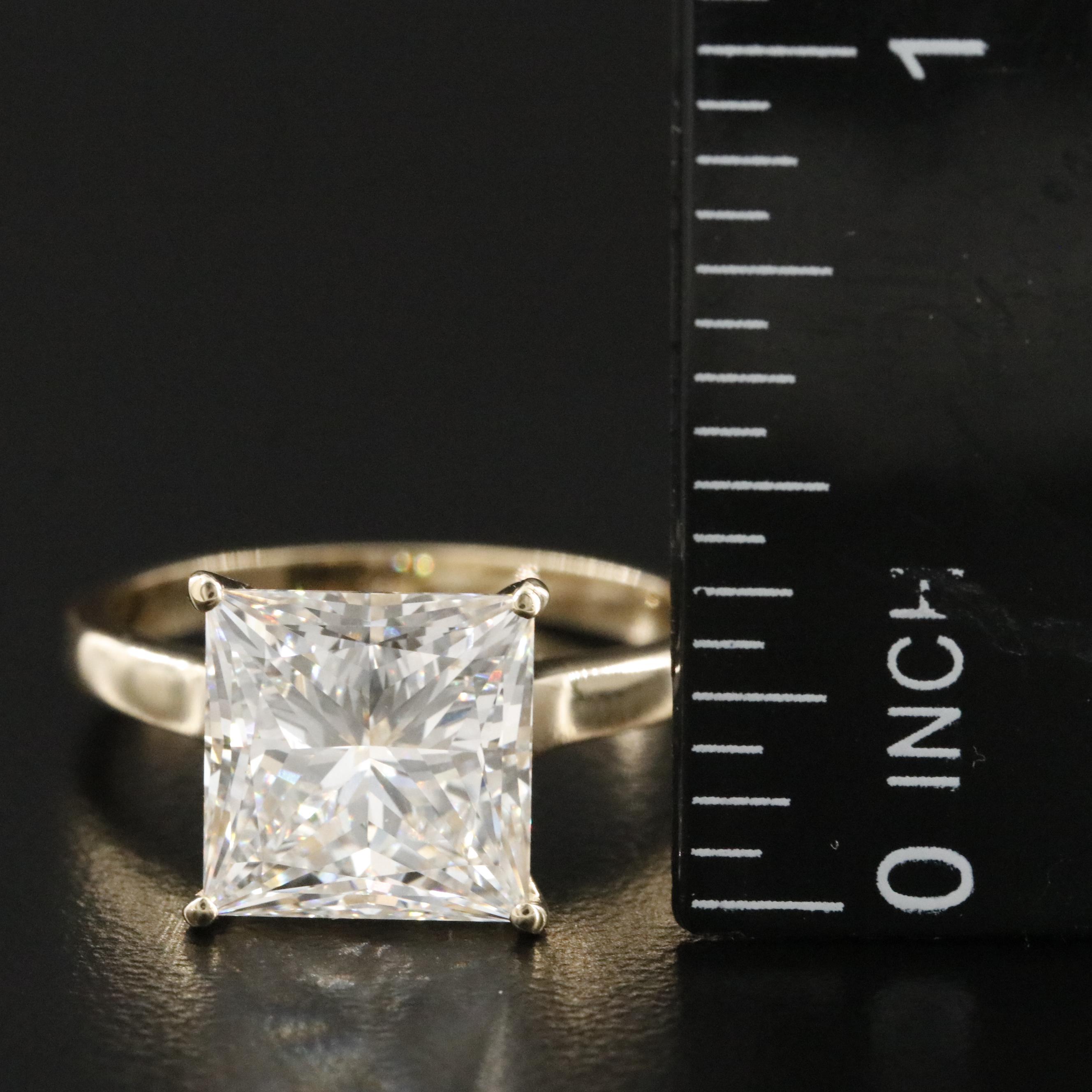 14K 5.07 CT Lab Grown Diamond Solitaire Ring with IGI Report