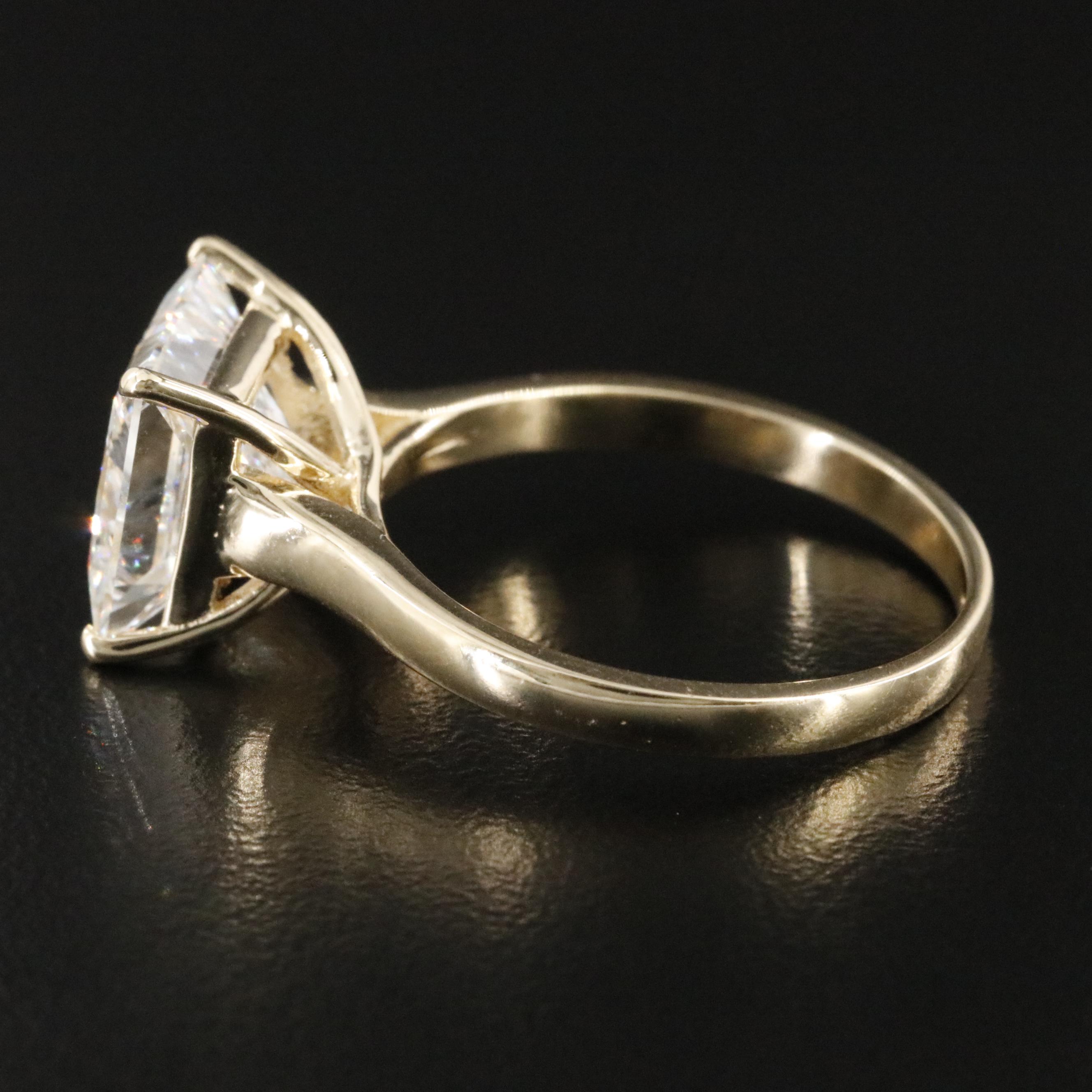 14K 5.07 CT Lab Grown Diamond Solitaire Ring with IGI Report