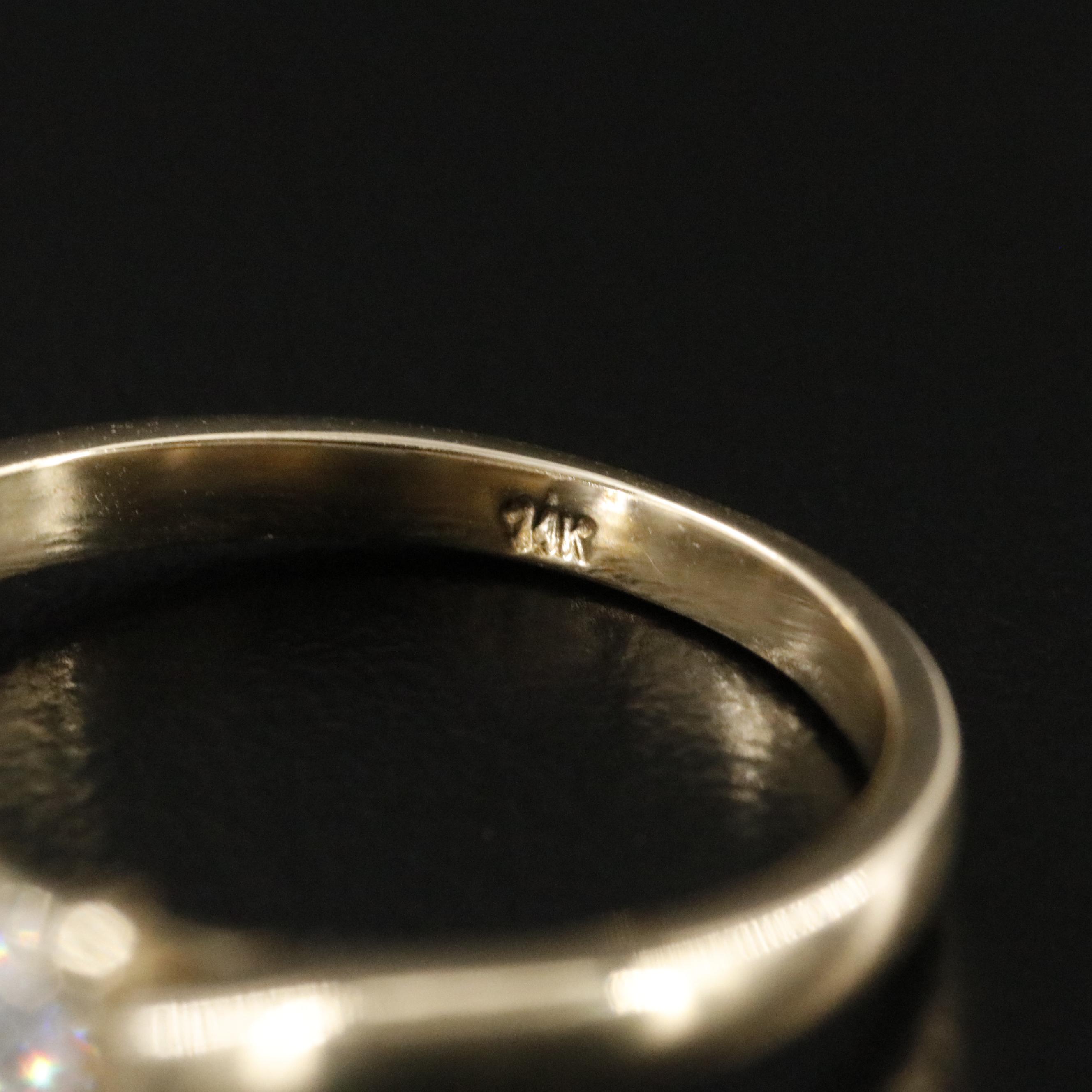 14K 5.07 CT Lab Grown Diamond Solitaire Ring with IGI Report