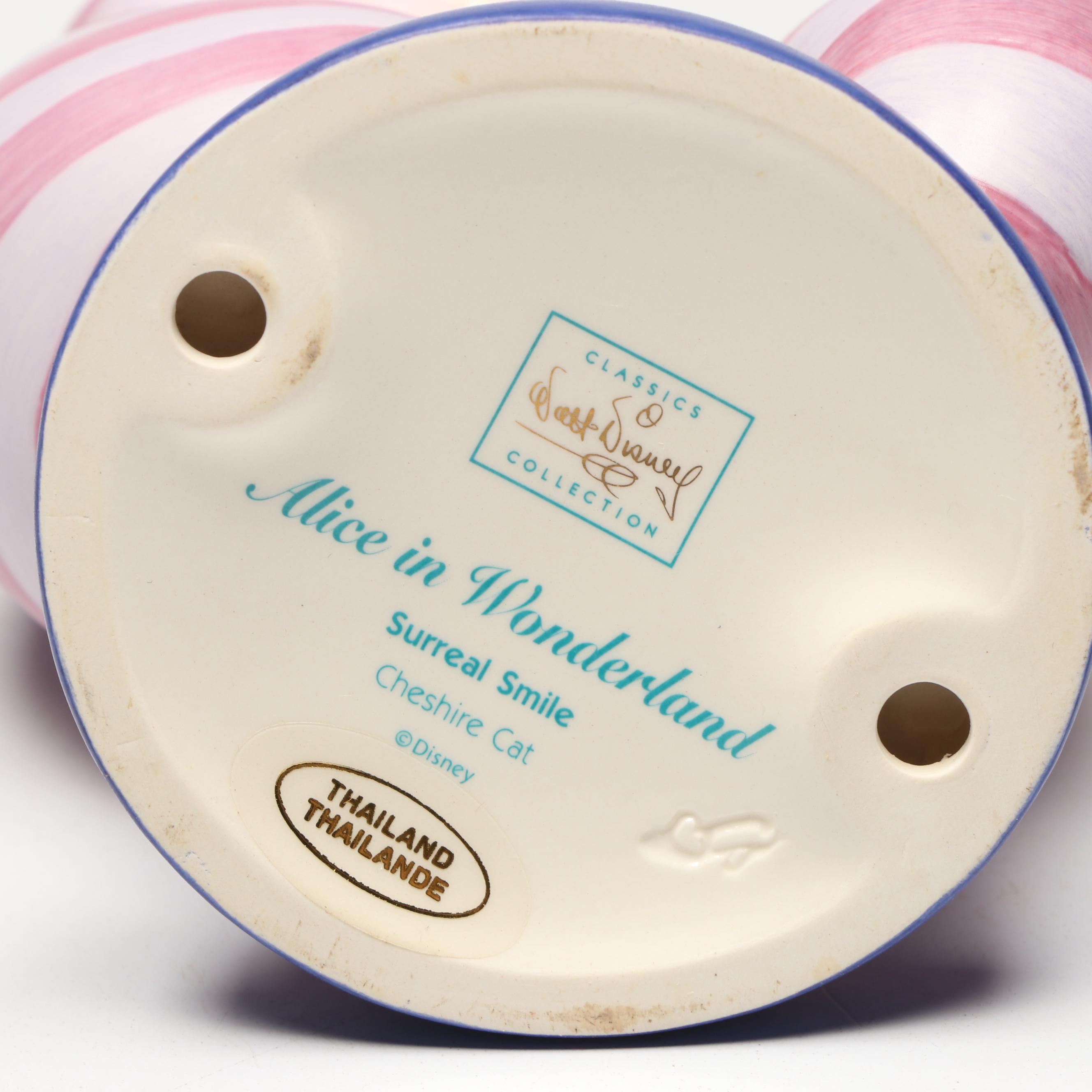 Disney Alice in Wonderland "Surreal Smile" and "Twas Brillig" Porcelain Figures