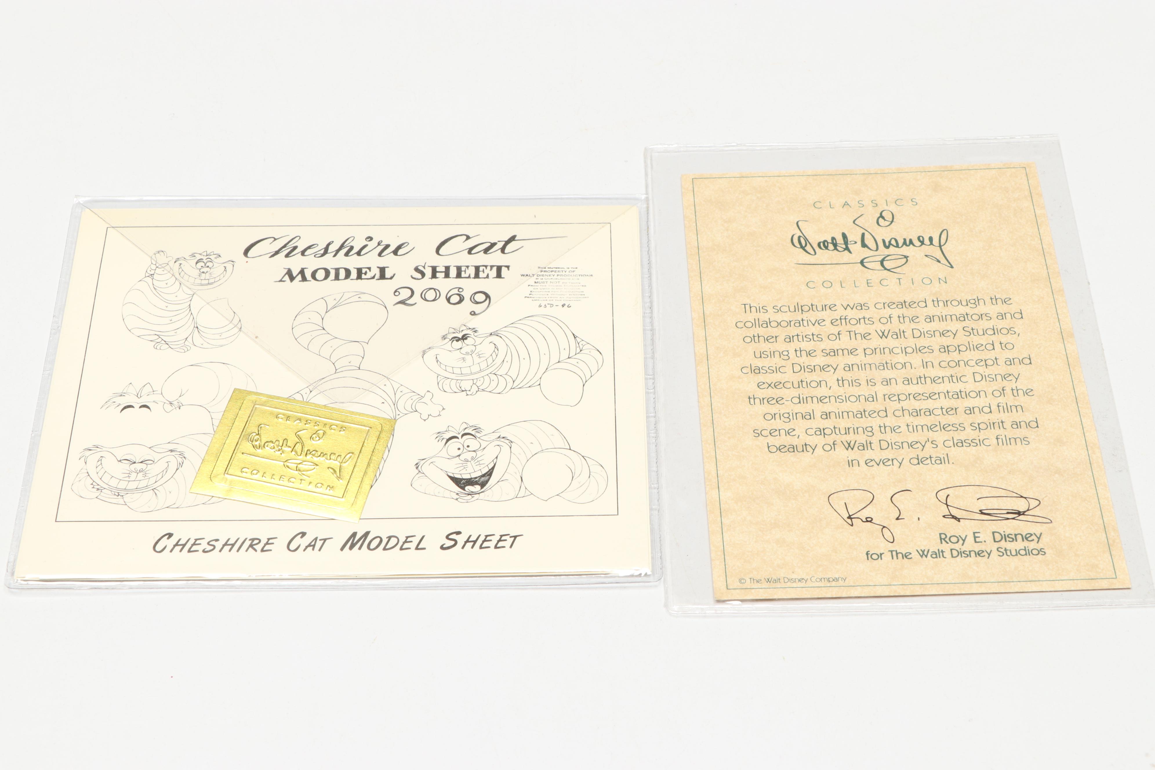 Disney Alice in Wonderland "Surreal Smile" and "Twas Brillig" Porcelain Figures