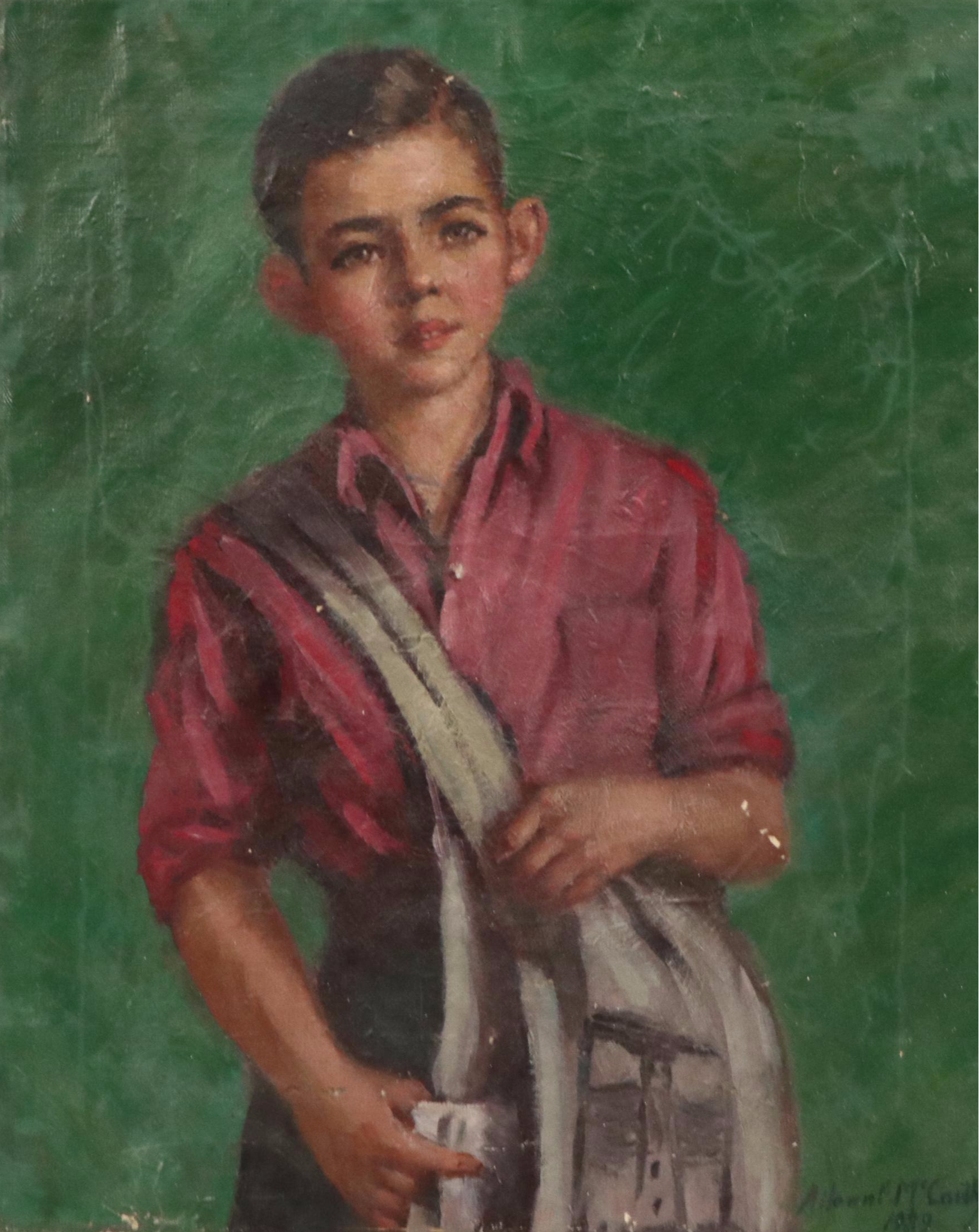 Portrait of Boy Oil Painting, 1939