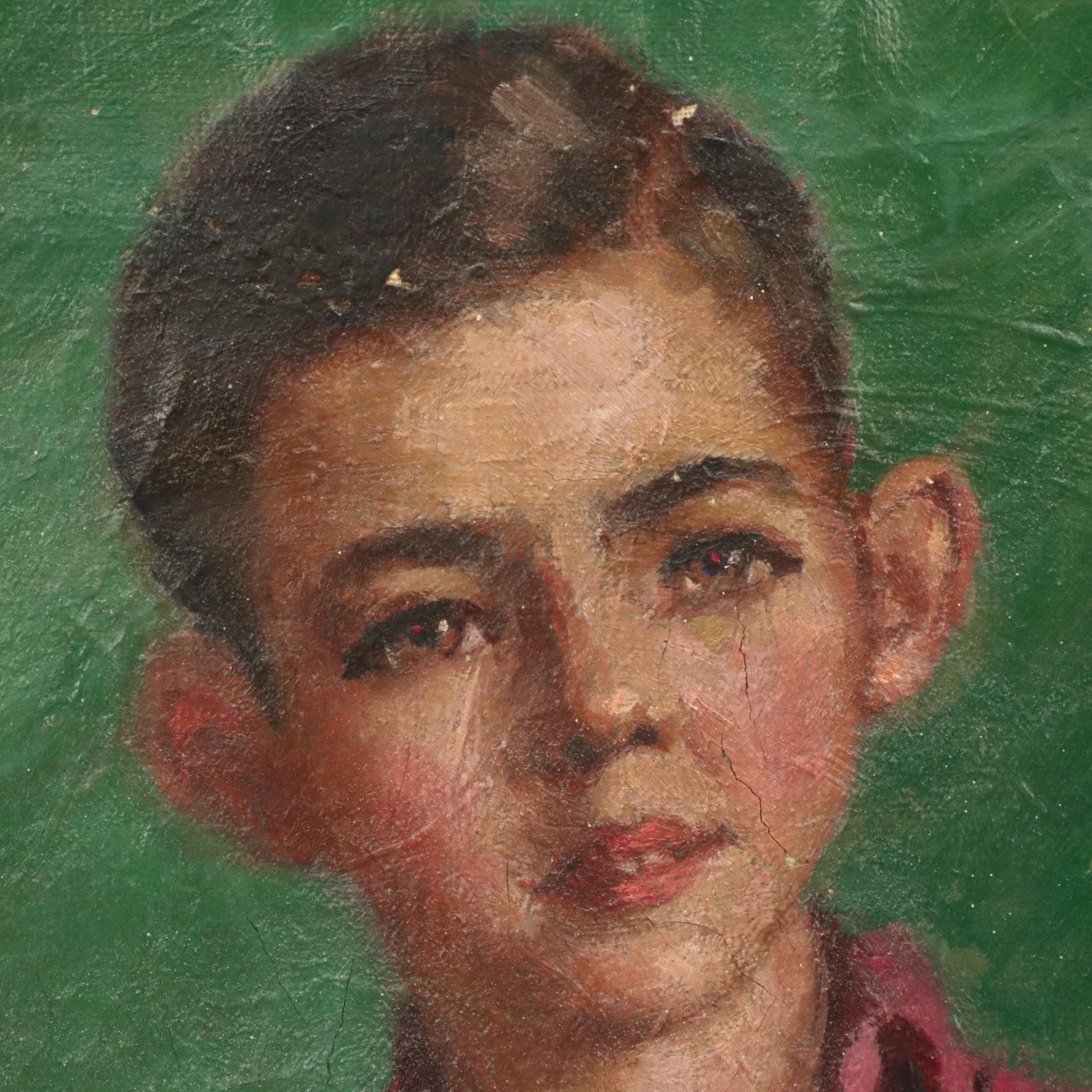 Portrait of Boy Oil Painting, 1939