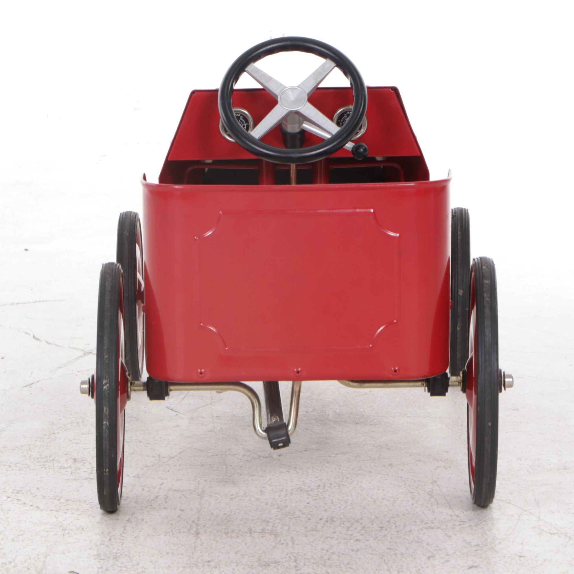 "Hot Rod 1938" Classic Red Pressed Steel Pedal Car