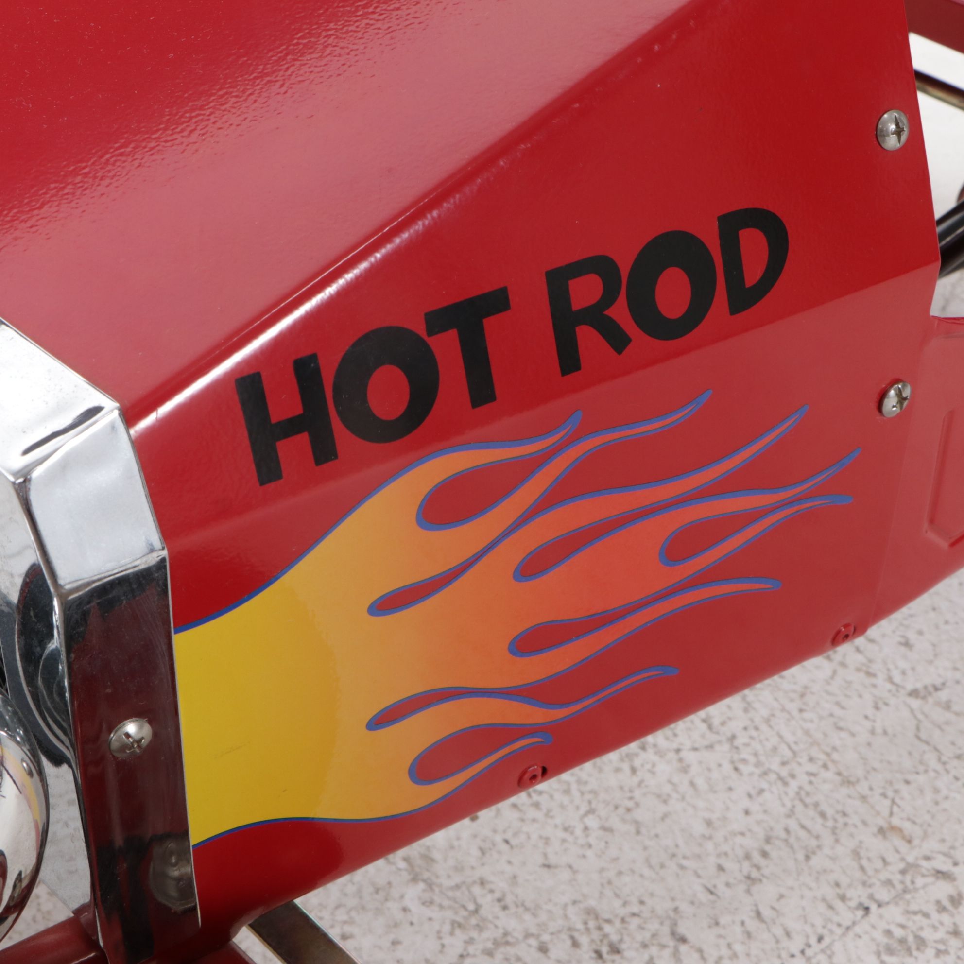 "Hot Rod 1938" Classic Red Pressed Steel Pedal Car