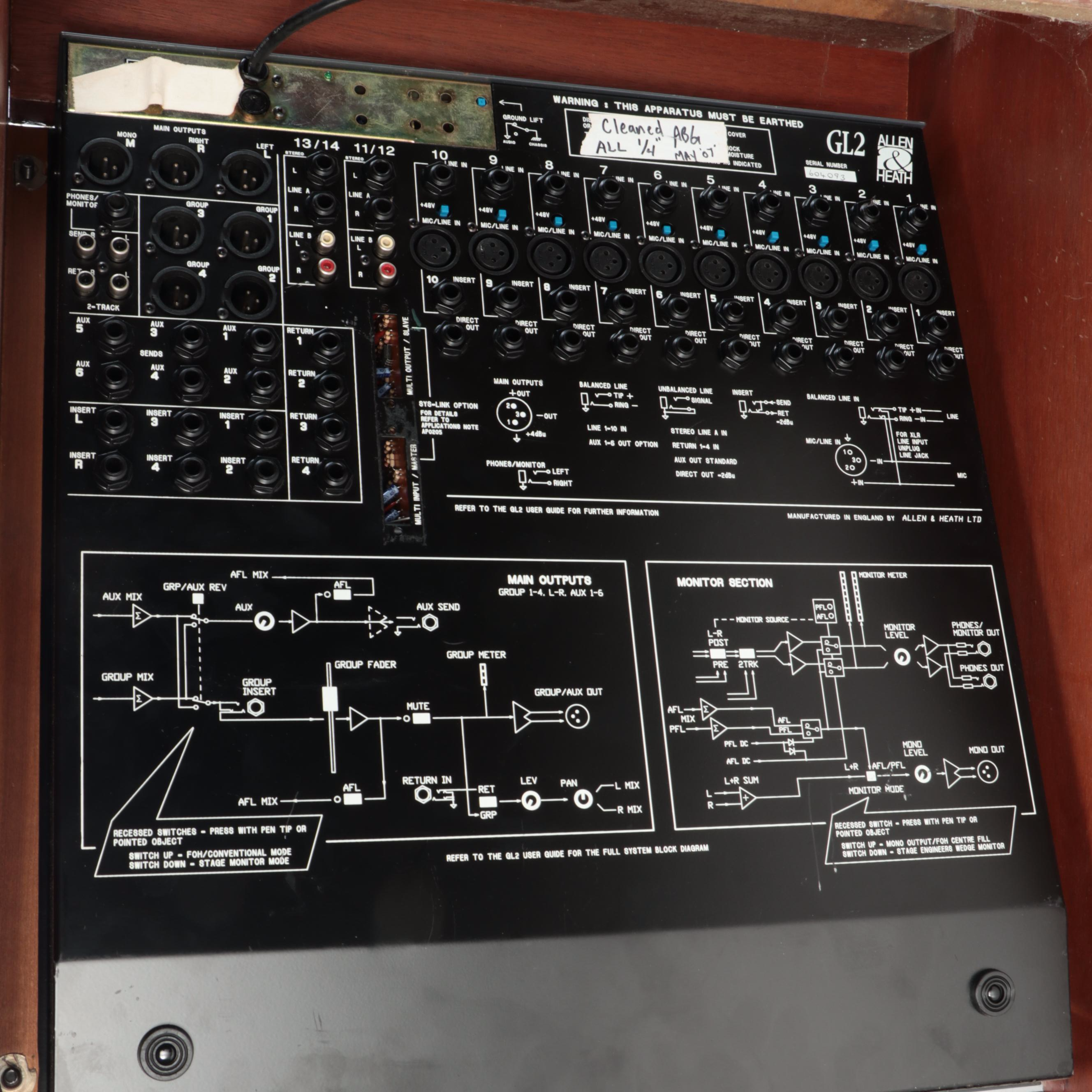 Allen & Heath GL2 Wood Veneer Analog Mixing Console