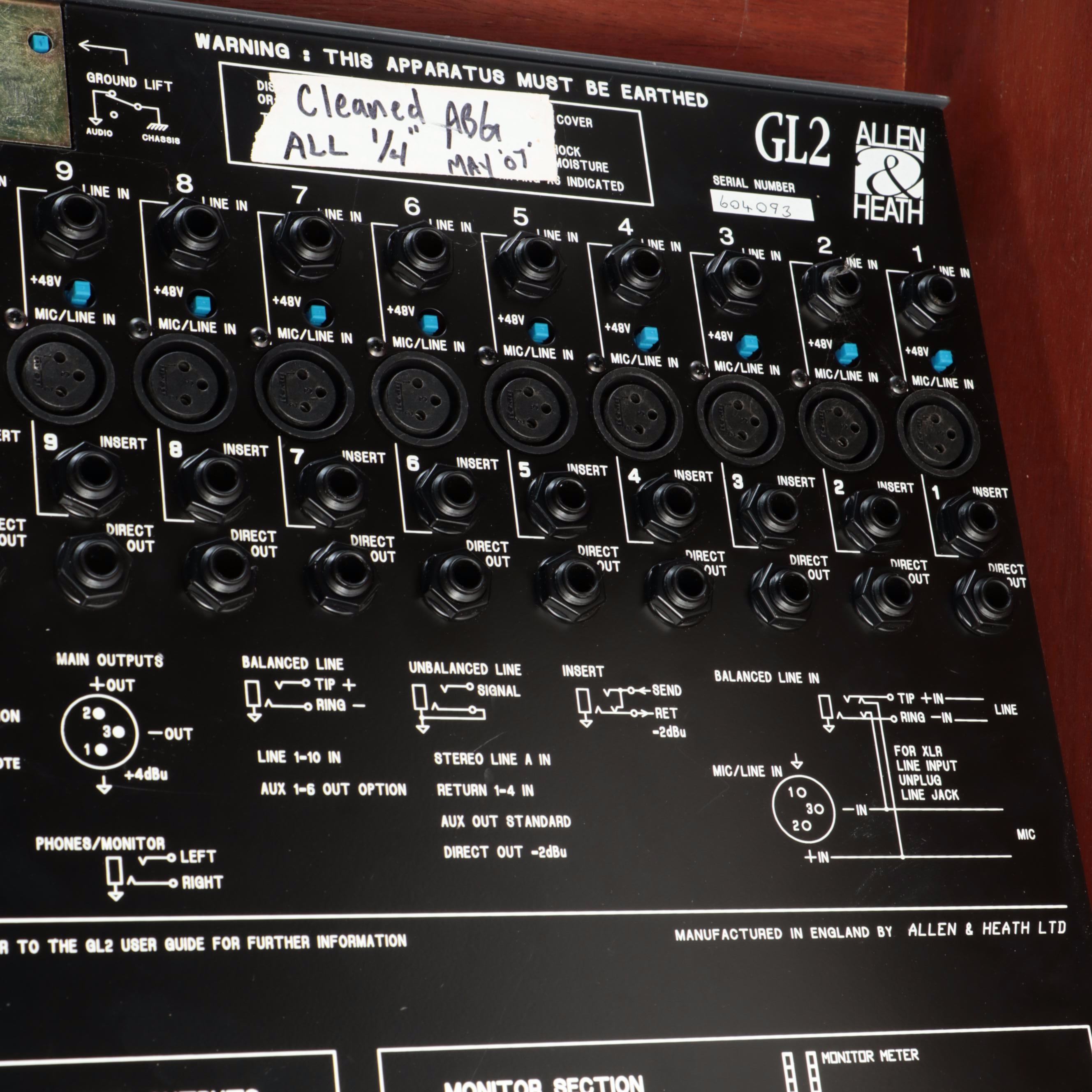 Allen & Heath GL2 Wood Veneer Analog Mixing Console