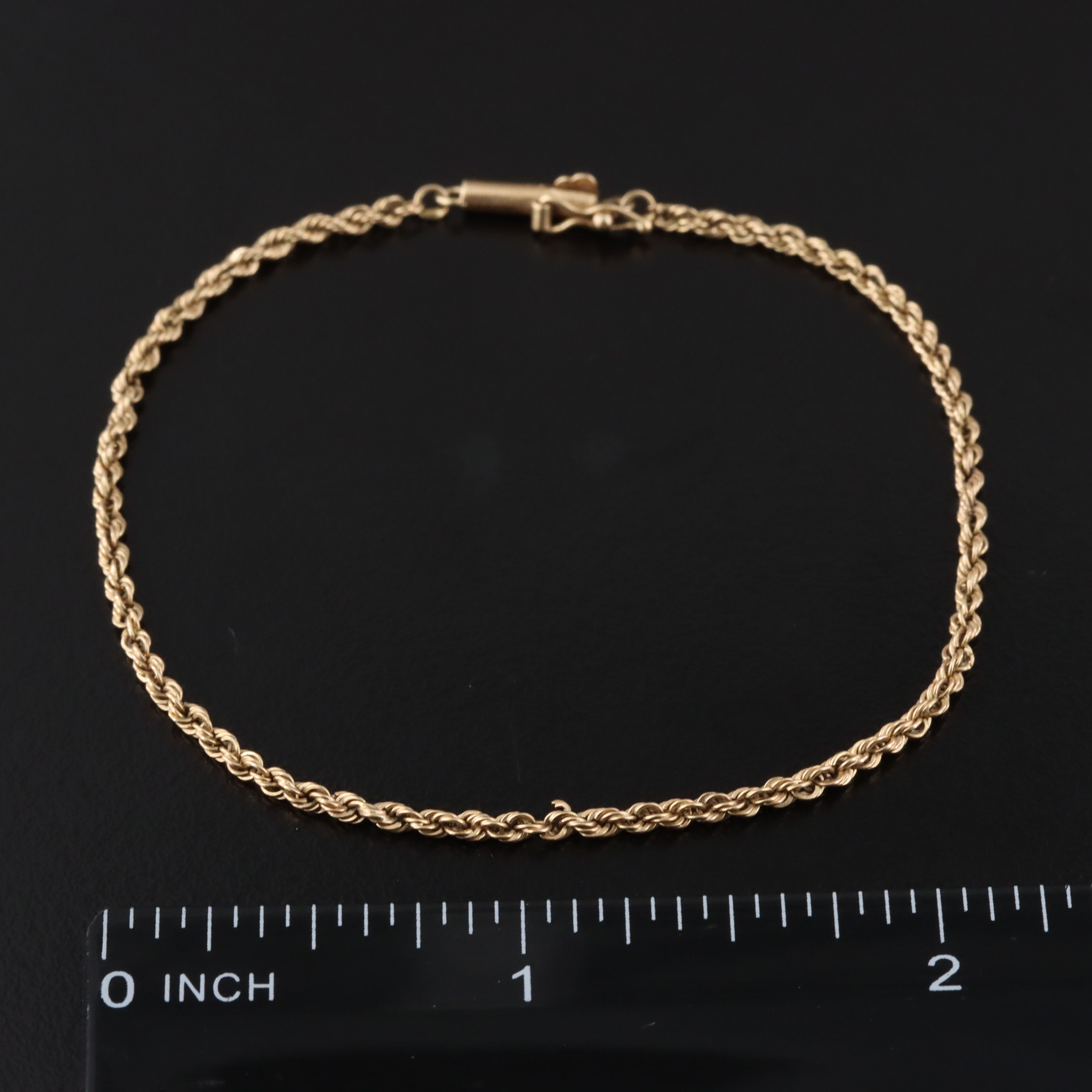 14K Rope Chain Bracelet