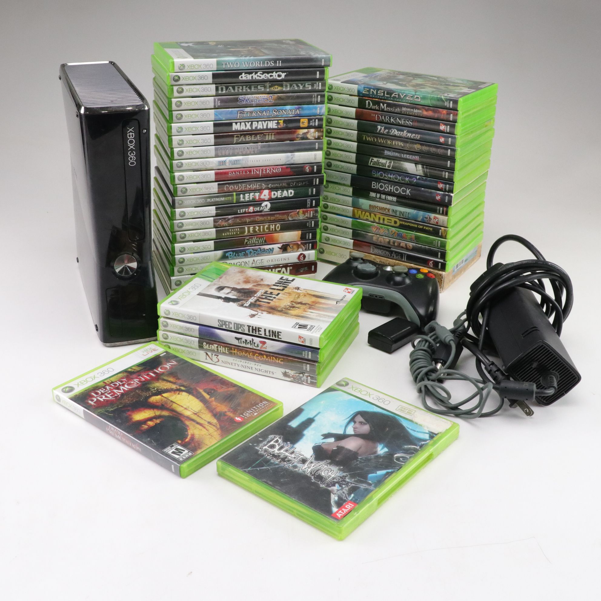 Microsoft XBOX 360 S Console & Game Collection