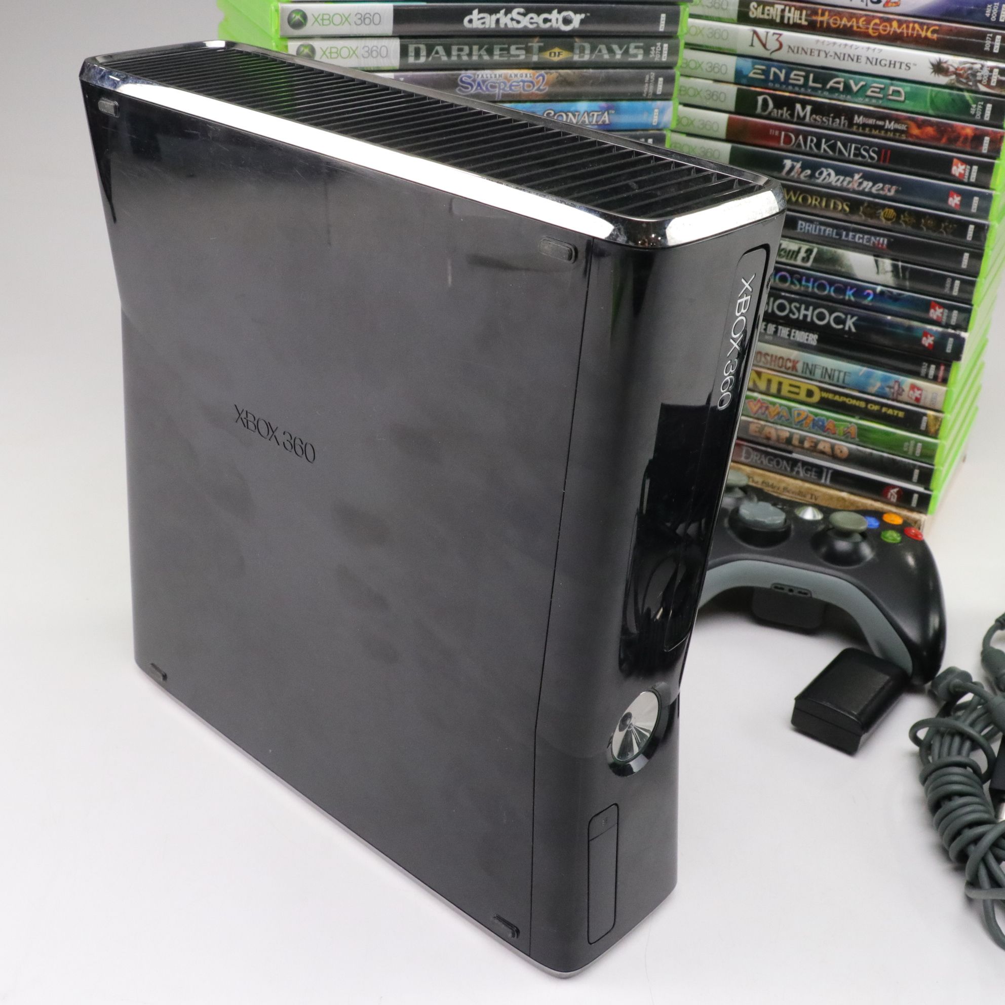 Microsoft XBOX 360 S Console & Game Collection