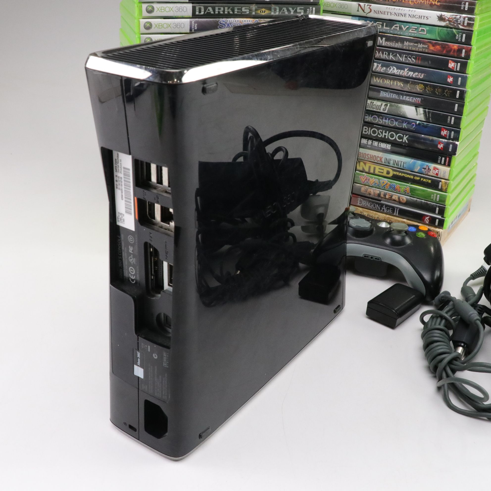 Microsoft XBOX 360 S Console & Game Collection