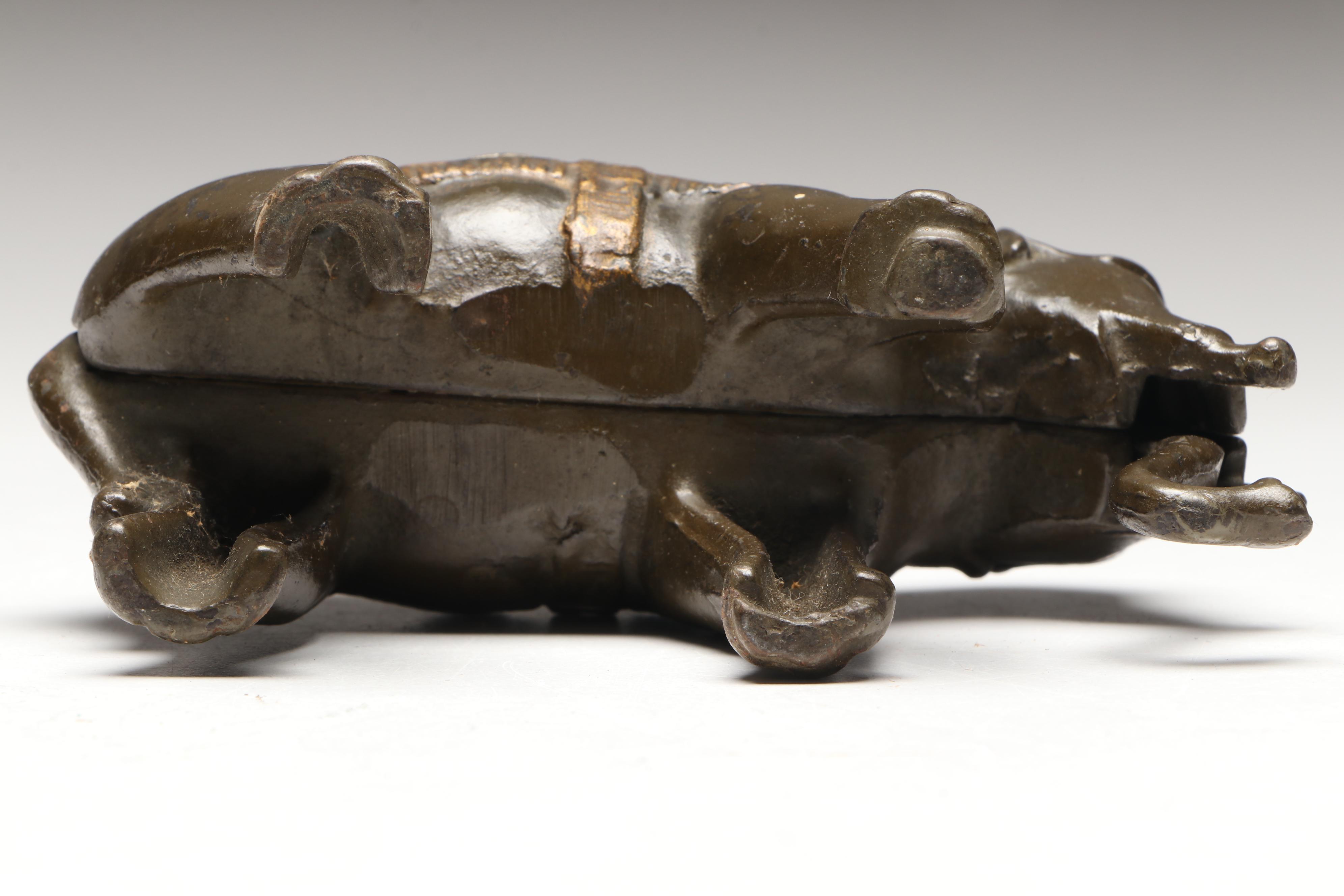 A. C. Williams Cast Iron Semi-Mechanical Elephant Coin Bank with Swinging Trunk