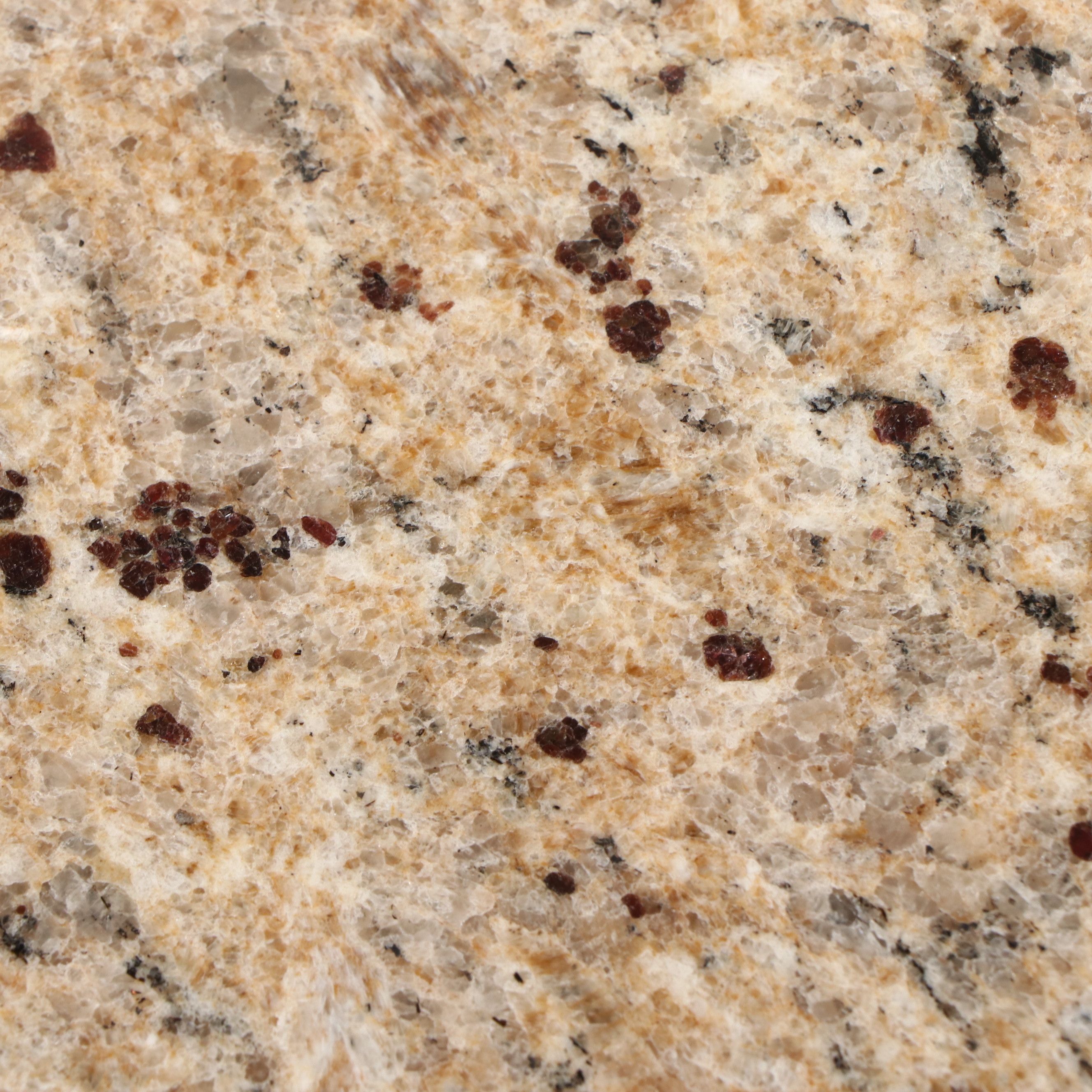 Oak Side Table with Inset Granite Top