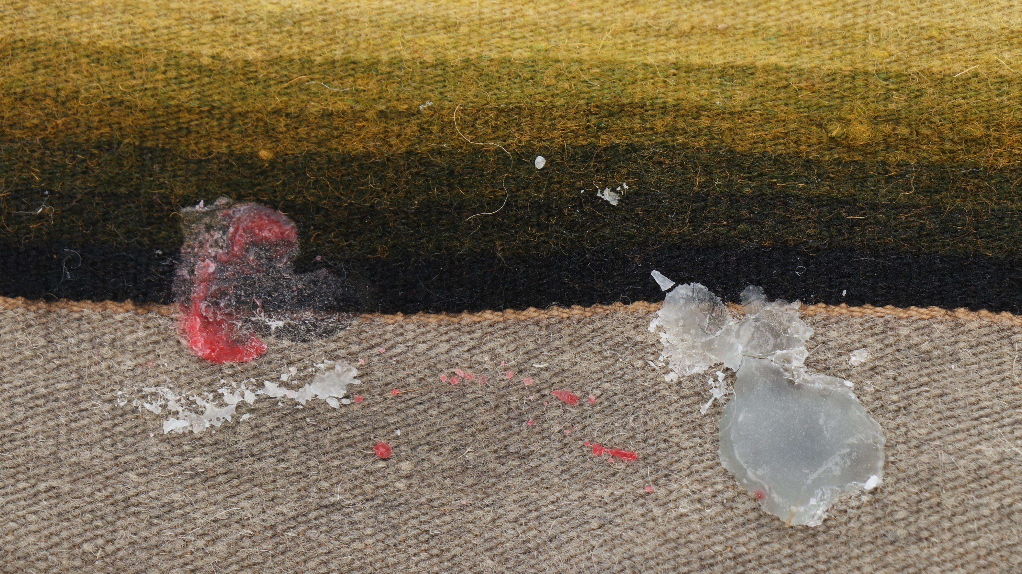 2'2" x 1'7" Chimayo Handwoven Rug and Mat with Mexican Saltillo Mat