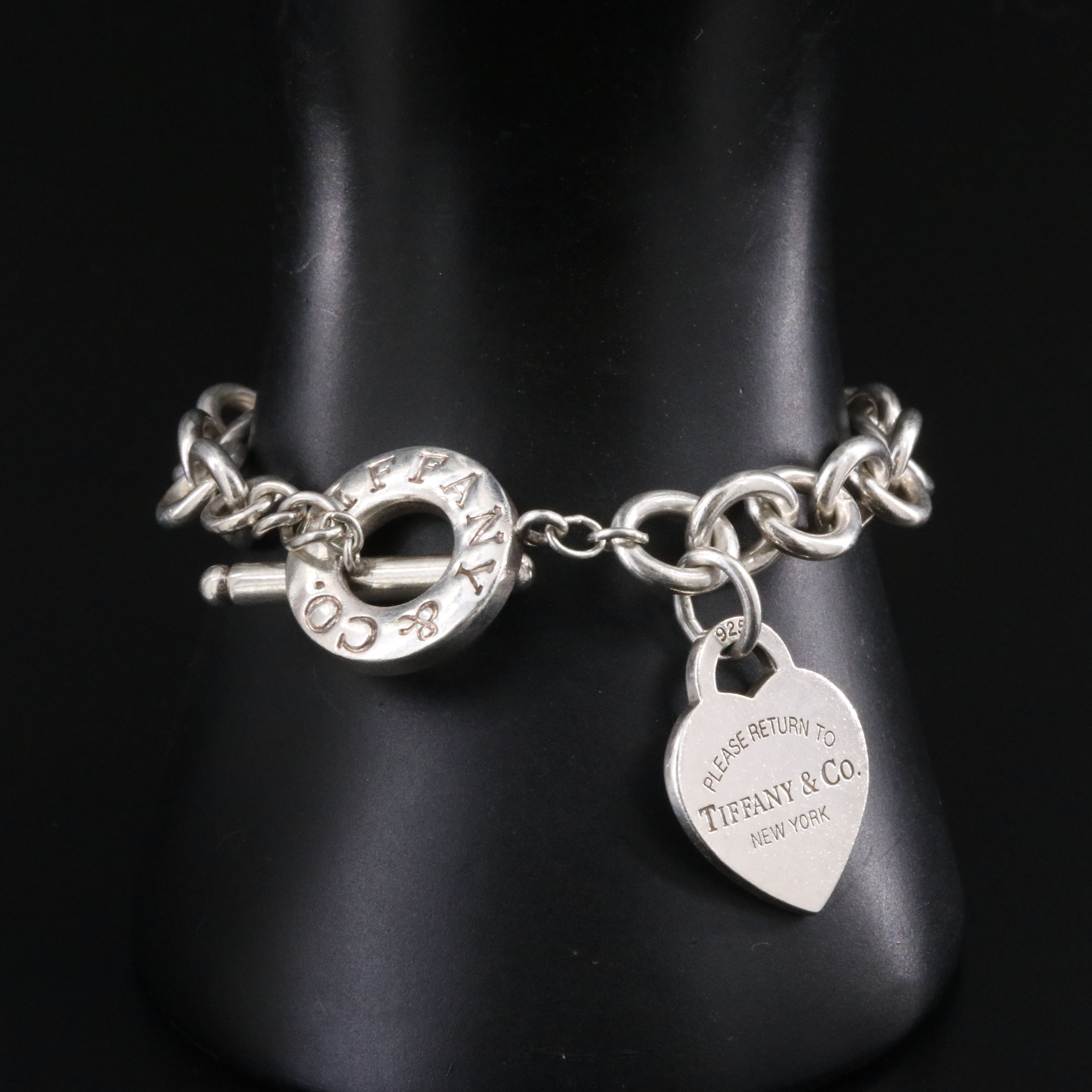 Tiffany & Co. Return to Tiffany Sterling Heart Tag Toggle Bracelet