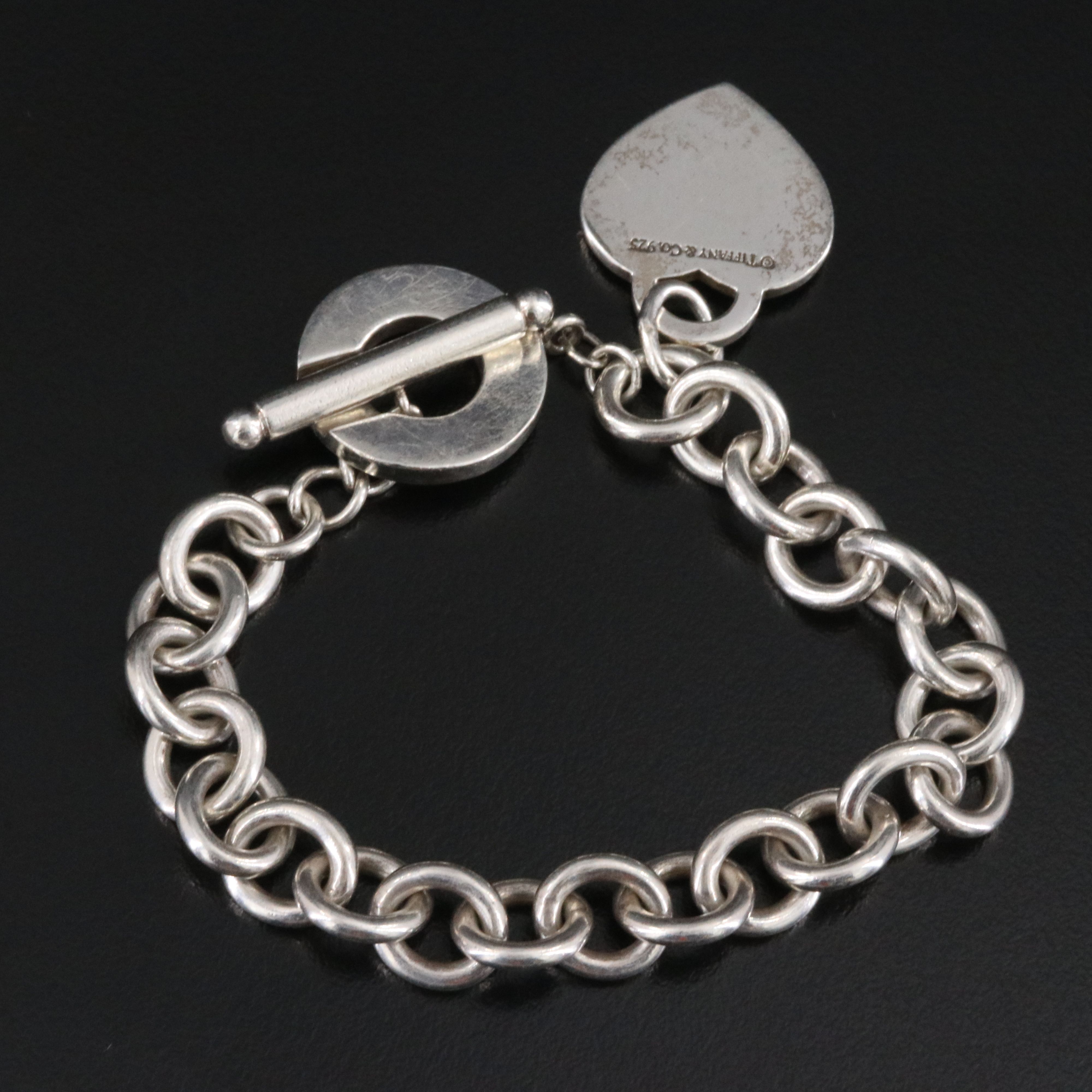 Tiffany & Co. Return to Tiffany Sterling Heart Tag Toggle Bracelet
