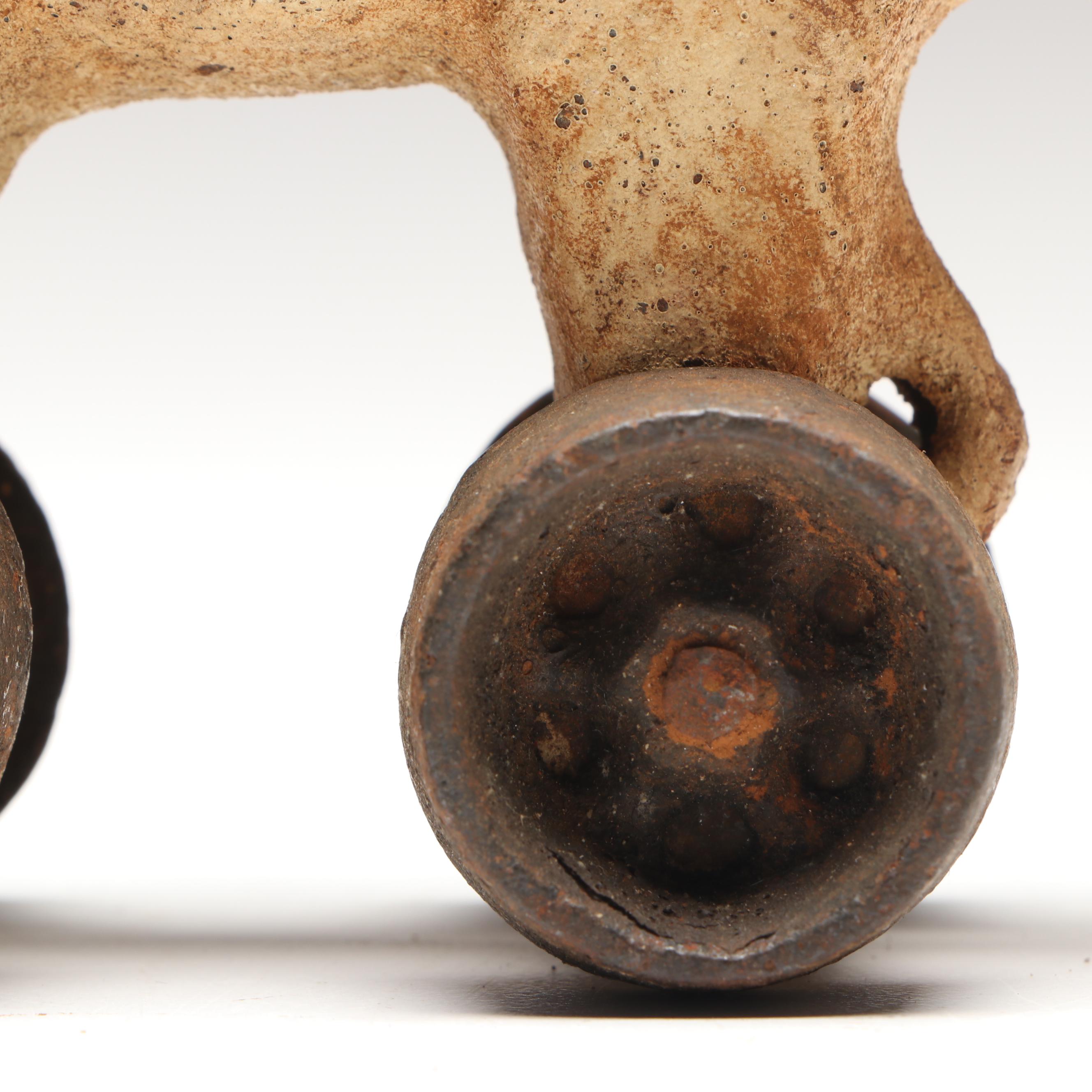 Hubley Style "Jumbo" Elephant Coin Bank on Wheels