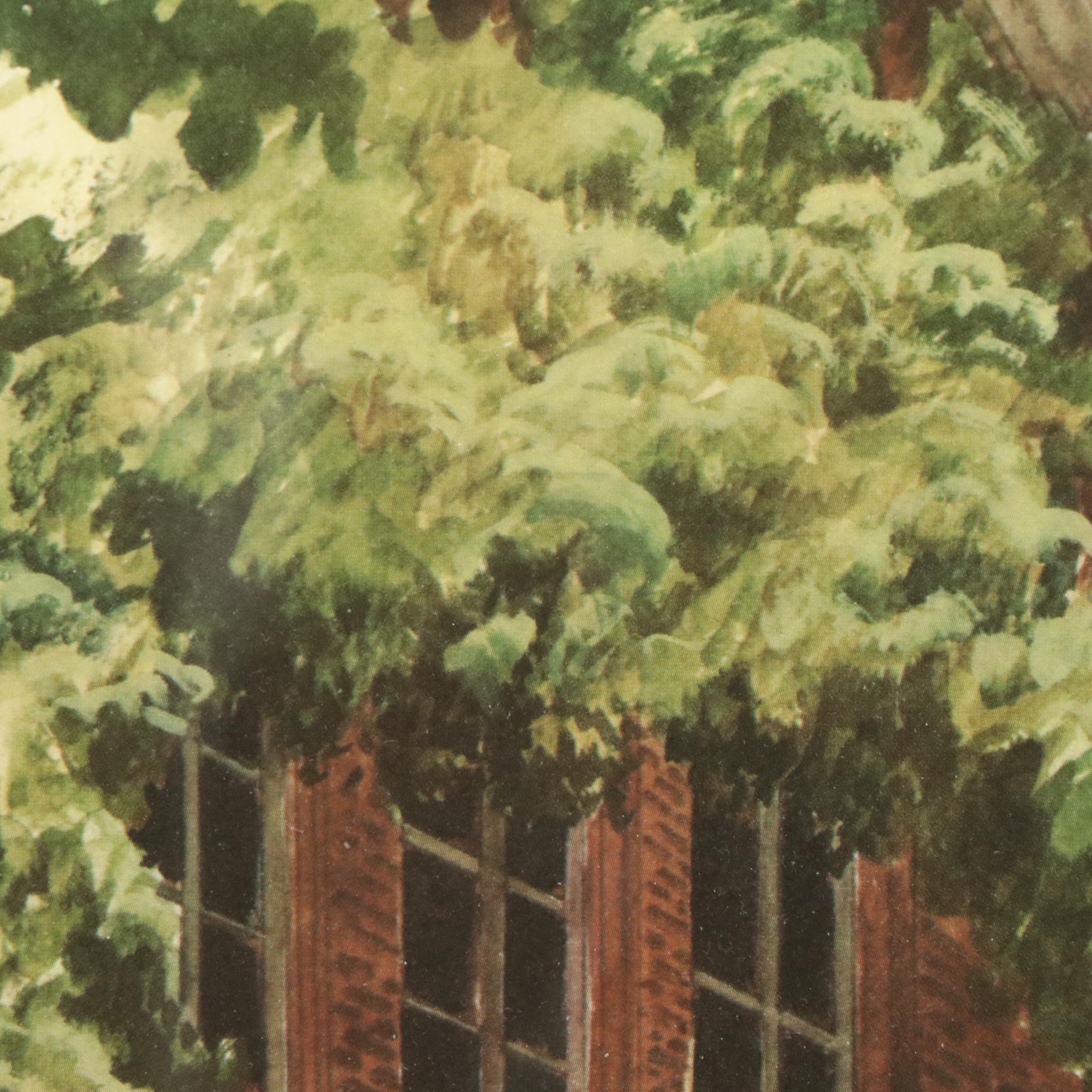 John A. Ruthven Offset Lithograph "Cardinals," Late 20th Century