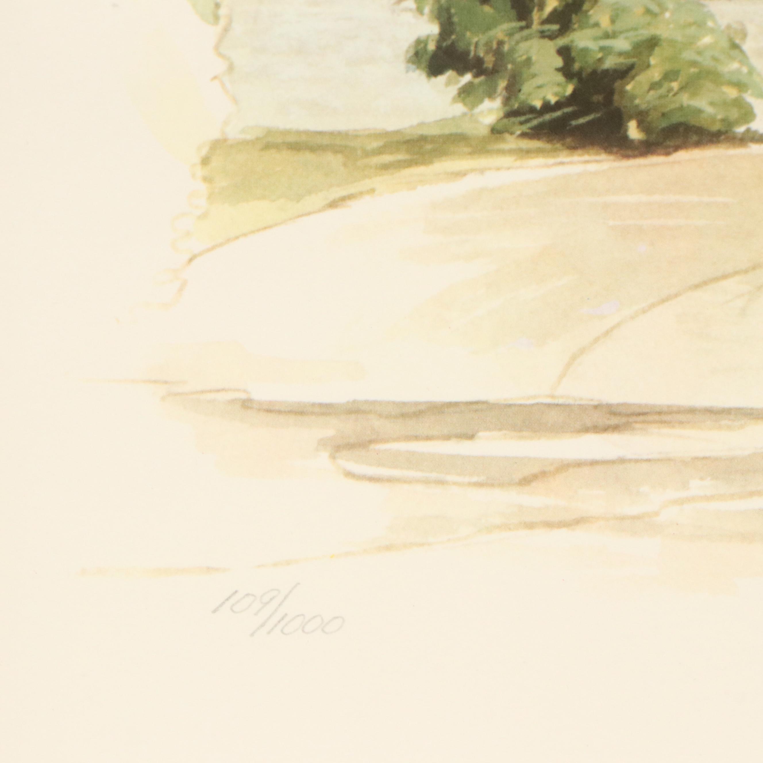 John A. Ruthven Offset Lithograph "Cardinals," Late 20th Century