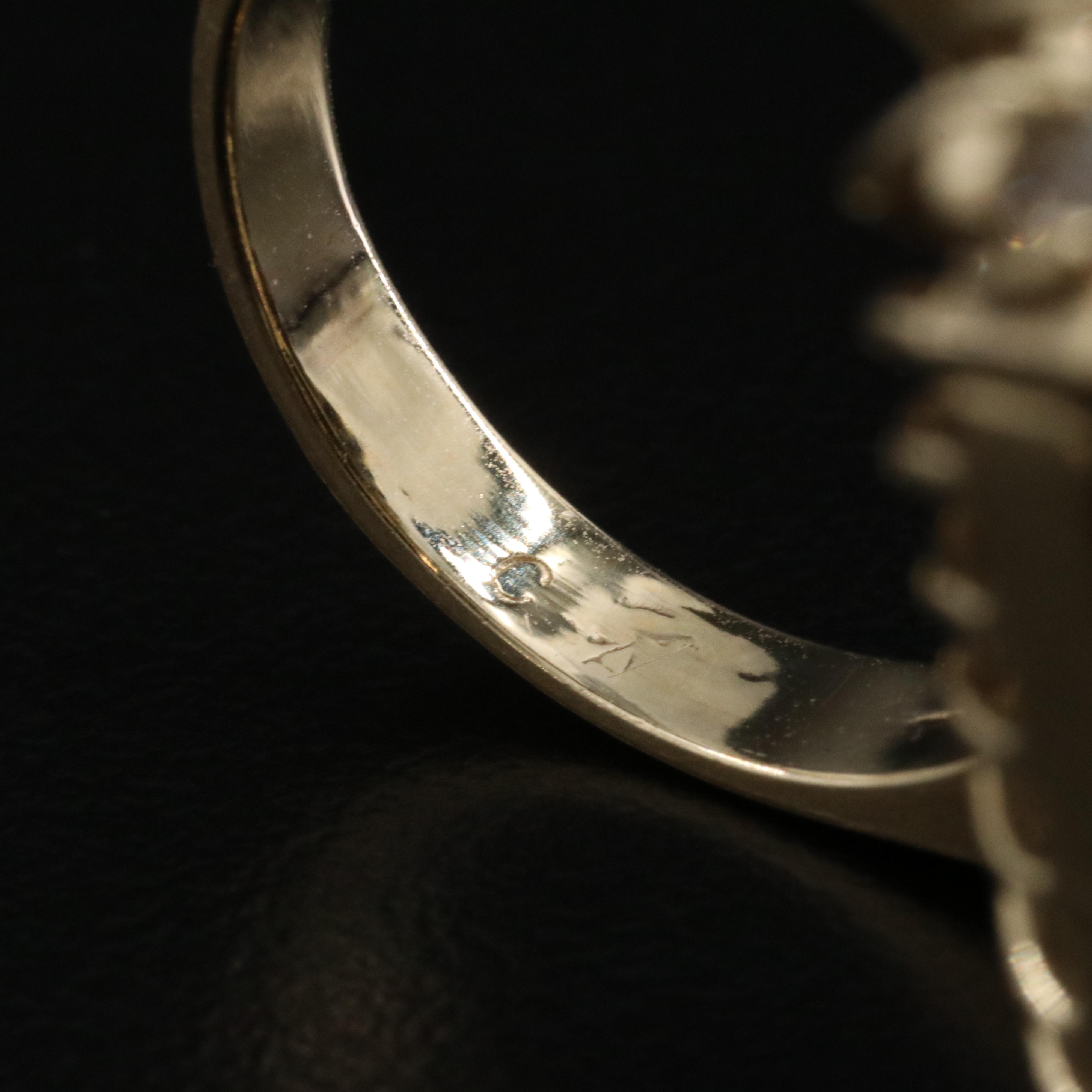 Vintage 14K Black Onyx and Diamond Ring