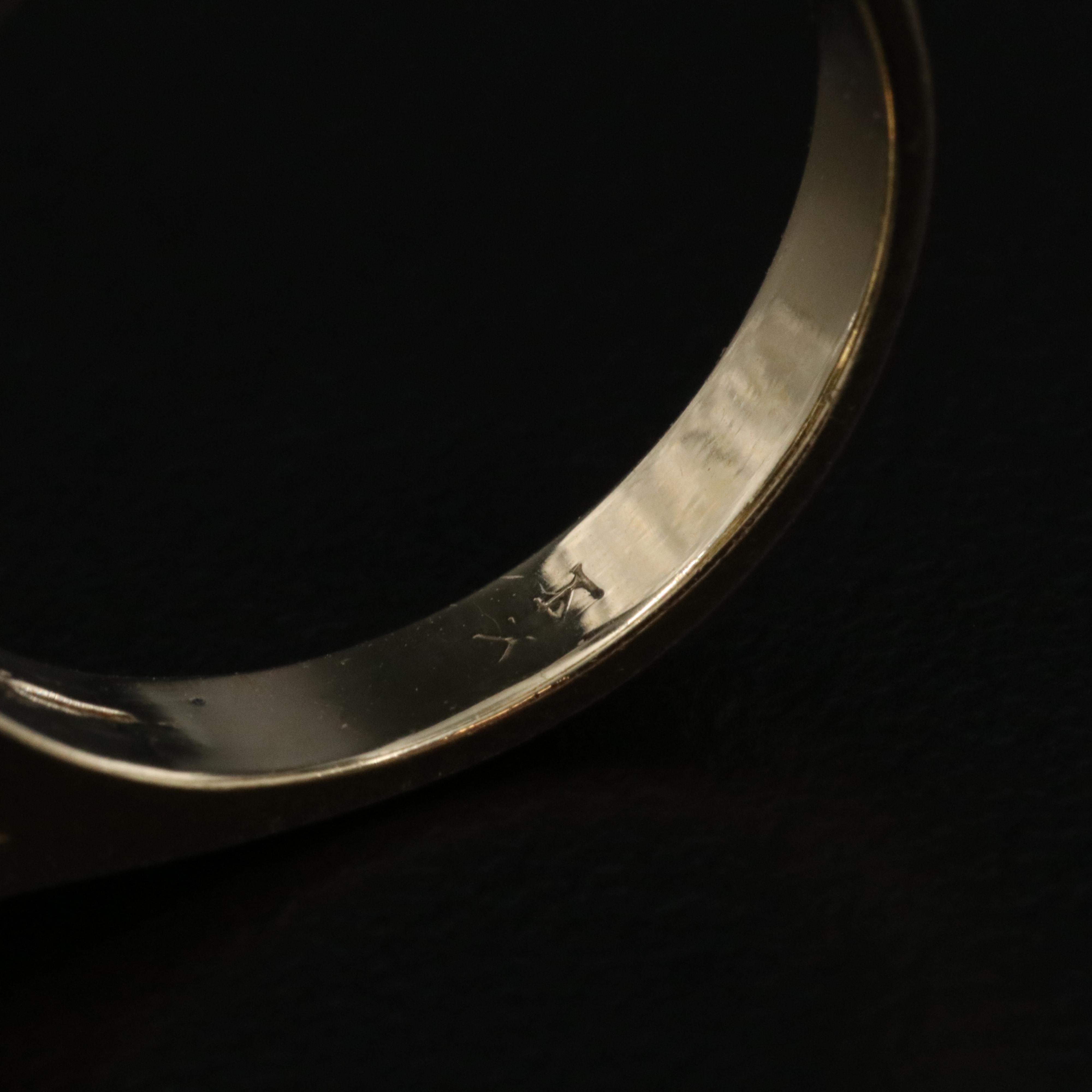 Vintage 14K Black Onyx and Diamond Ring