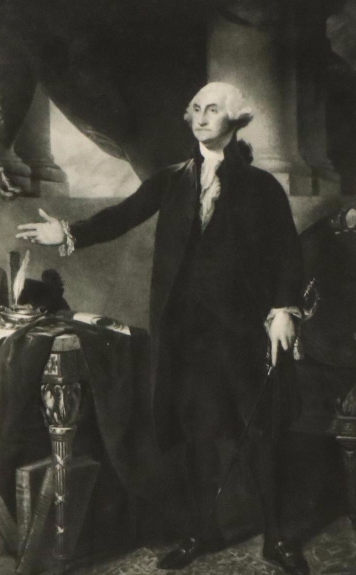 Photogravure Portrait of George Washington After Gilbert Stuart, 1901